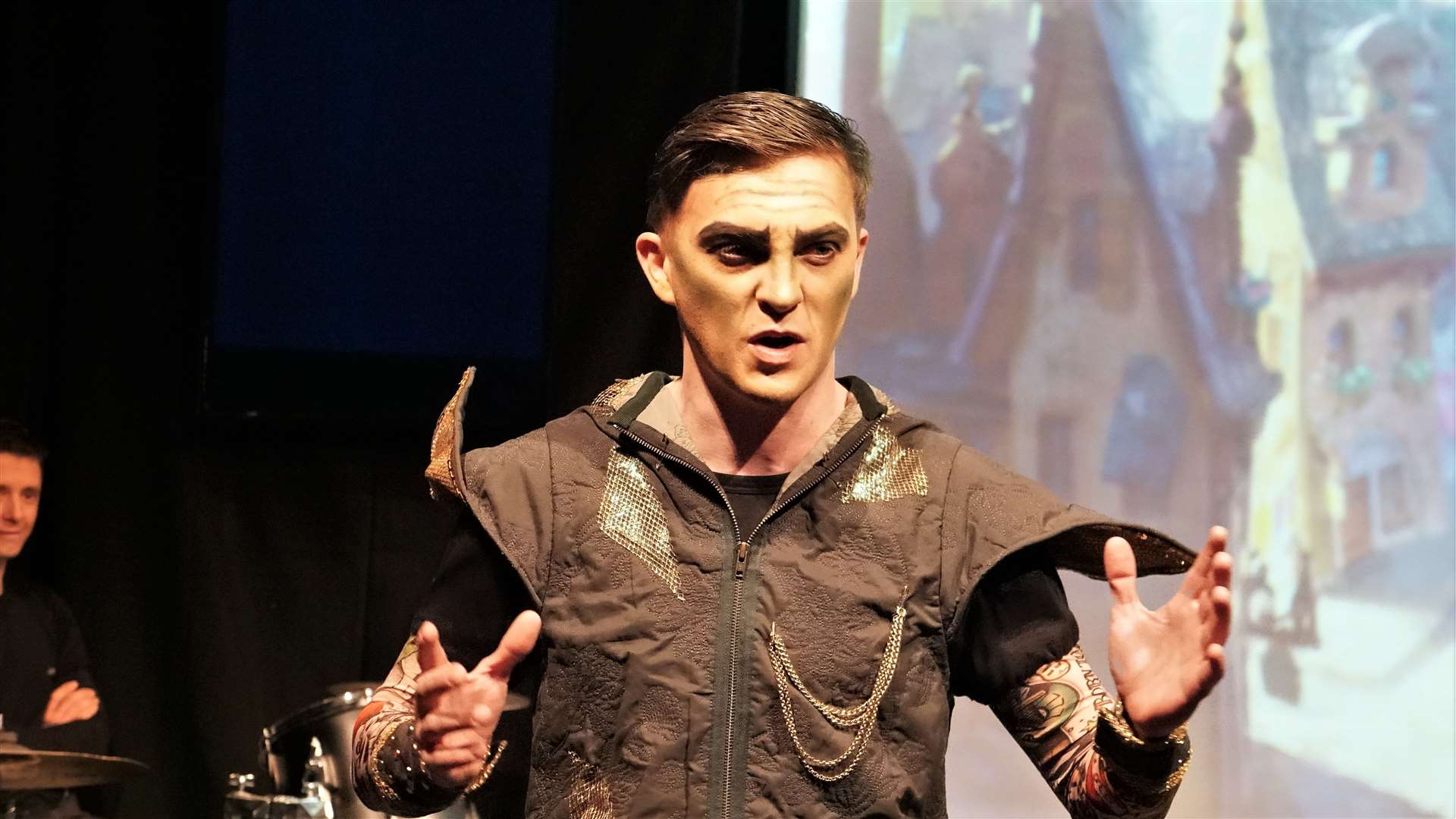 Kane Cameron plays the goblin Rumplestiltskin for some nights along with Rachael Haddlesey. Kane also directed the production. Picture: DGS
