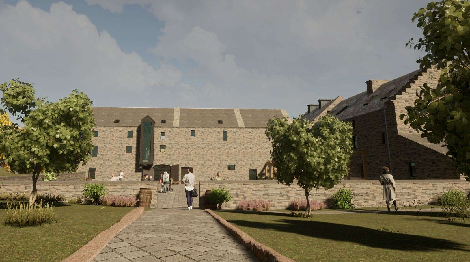 A computer generated images of how the mill could look after the project is complete.