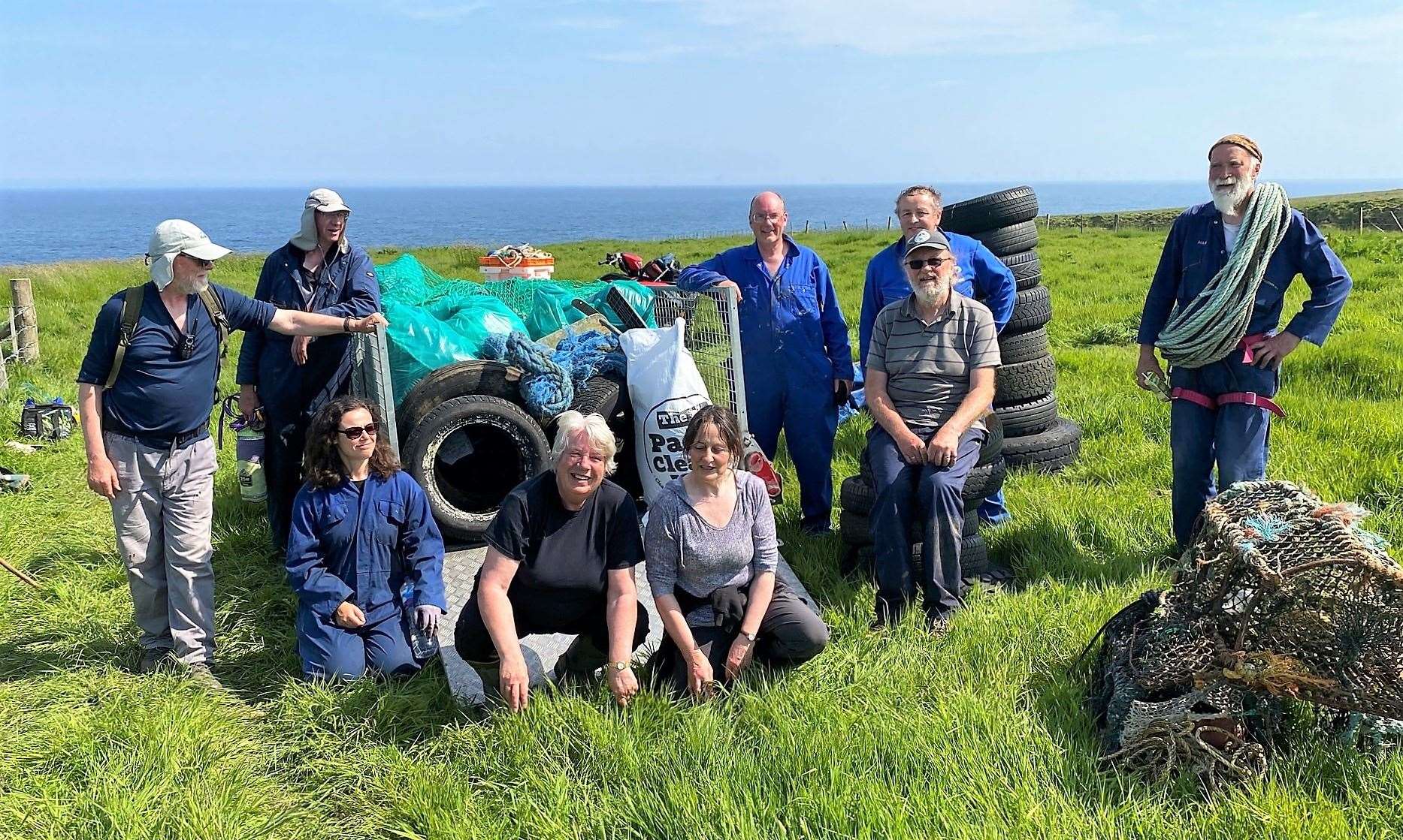 The team consisted of members from the Caithness Beach Cleans group along with Pentland Canoe Club. Pictures: David Shand