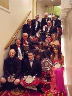 Members of Caithness Car Club at the championship awards.