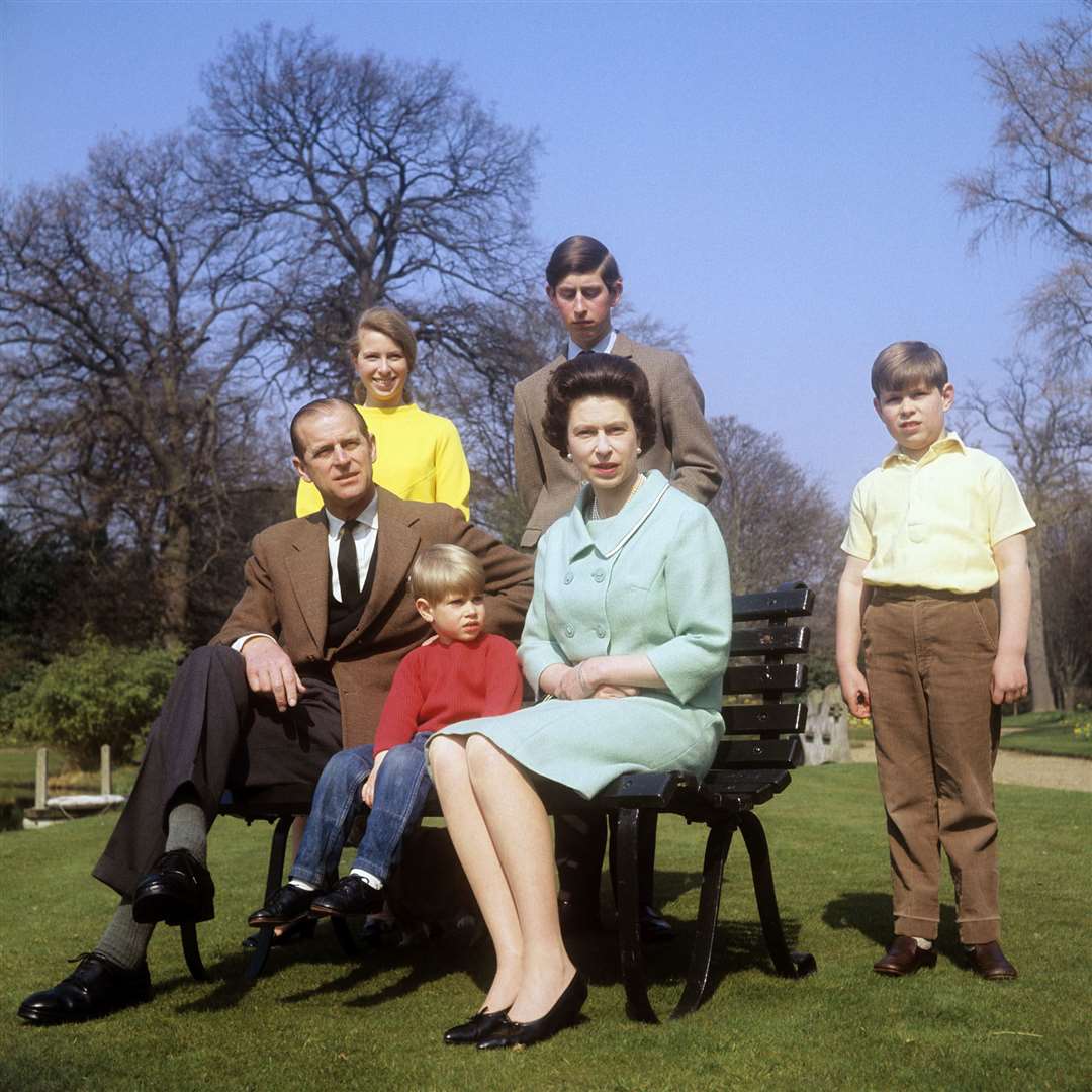 The royal family in the grounds of Frogmore House, Windsor (PA)