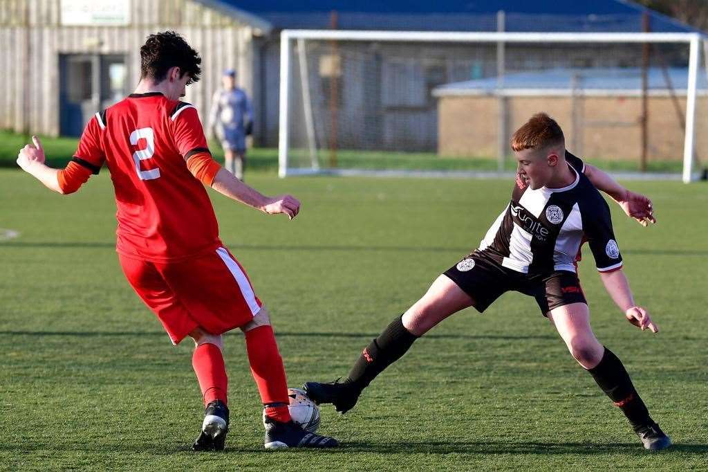 Caithness United under-16 player Jayden Bremner. Picture: MB Roger Photography