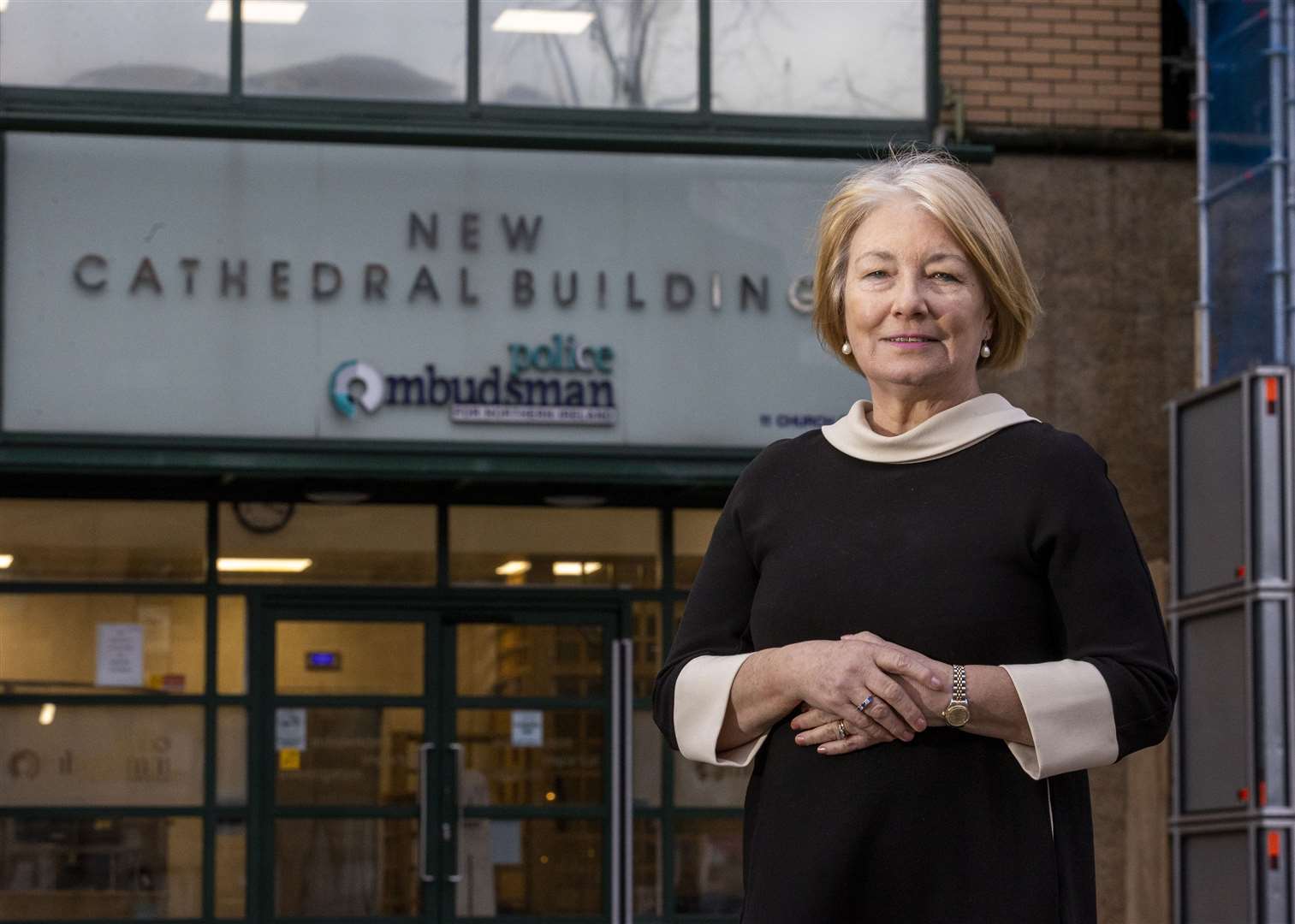 Police ombudsman for Northern Ireland Marie Anderson outside her office in Belfast (Liam McBurney/PA)