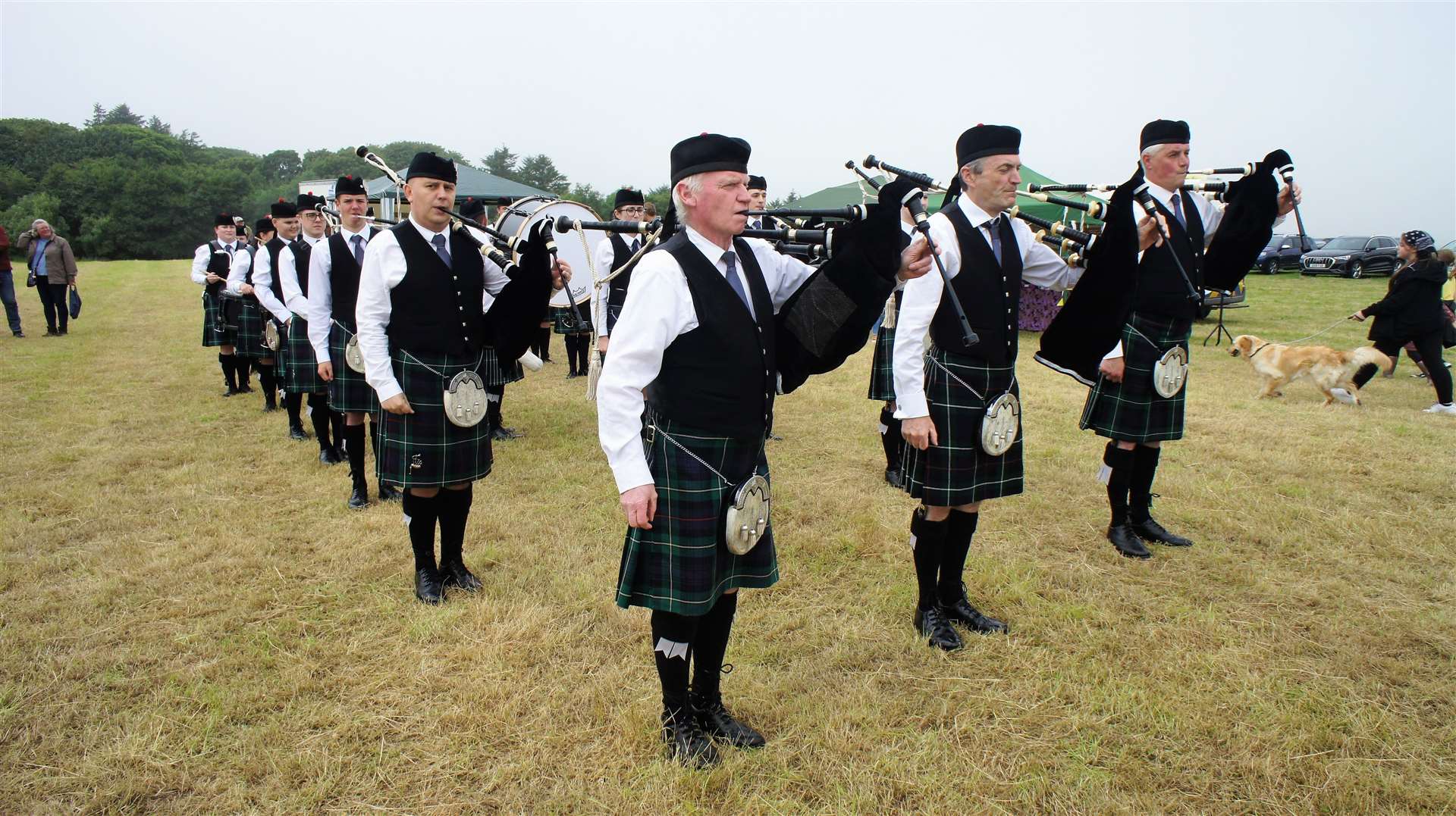 Wick RBLS Pipe Band put on a display. Picture: DGS