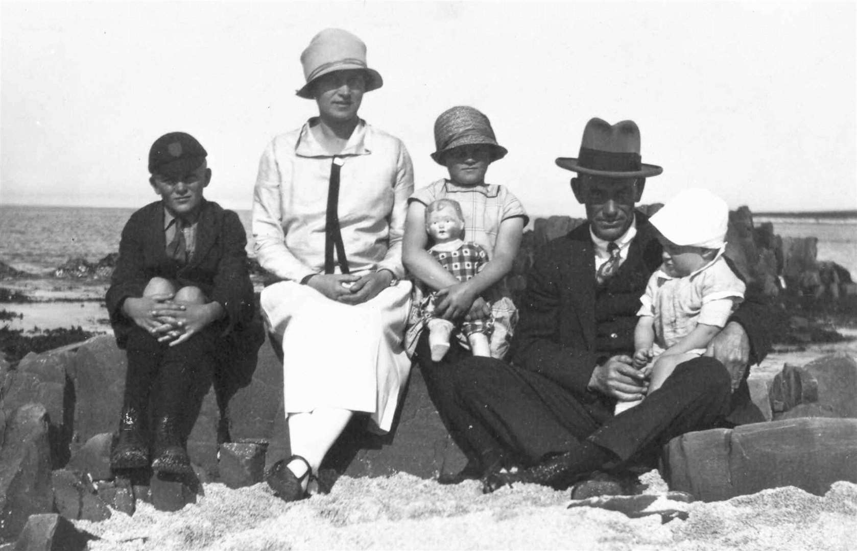 The Cormack family on an outing to John O’Groats in 1926 (Allan on the right). Picture: Cormack family