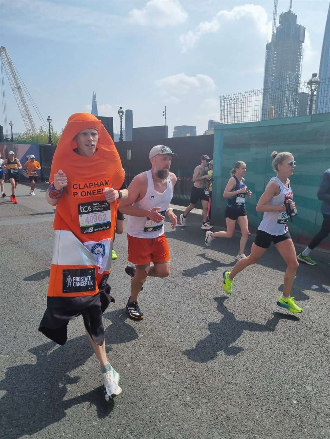 Michael Wiggins became a Guinness World Records holder at the London Marathon (Michael Wiggins/PA)