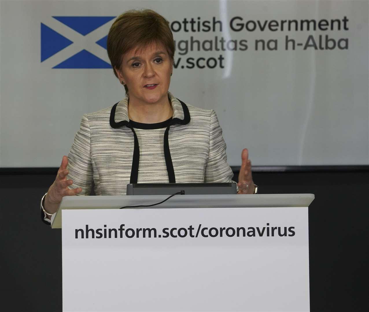Nicola Sturgeon said the Scottish Government will work with care home providers, local health protection teams and the Care Inspectorate to ensure care home staff and residents have the support and equipment they need.