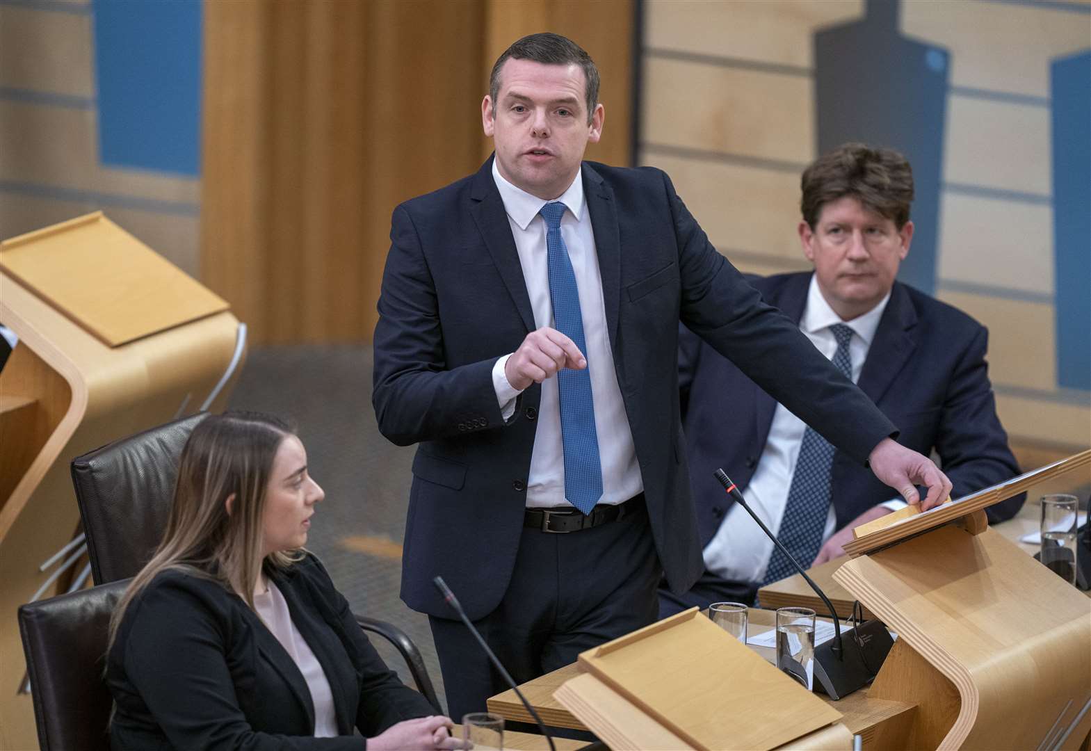 Scottish Conservative leader Douglas Ross said he will support the Prime Minister’s new plans to ‘stop the boats’ (PA)