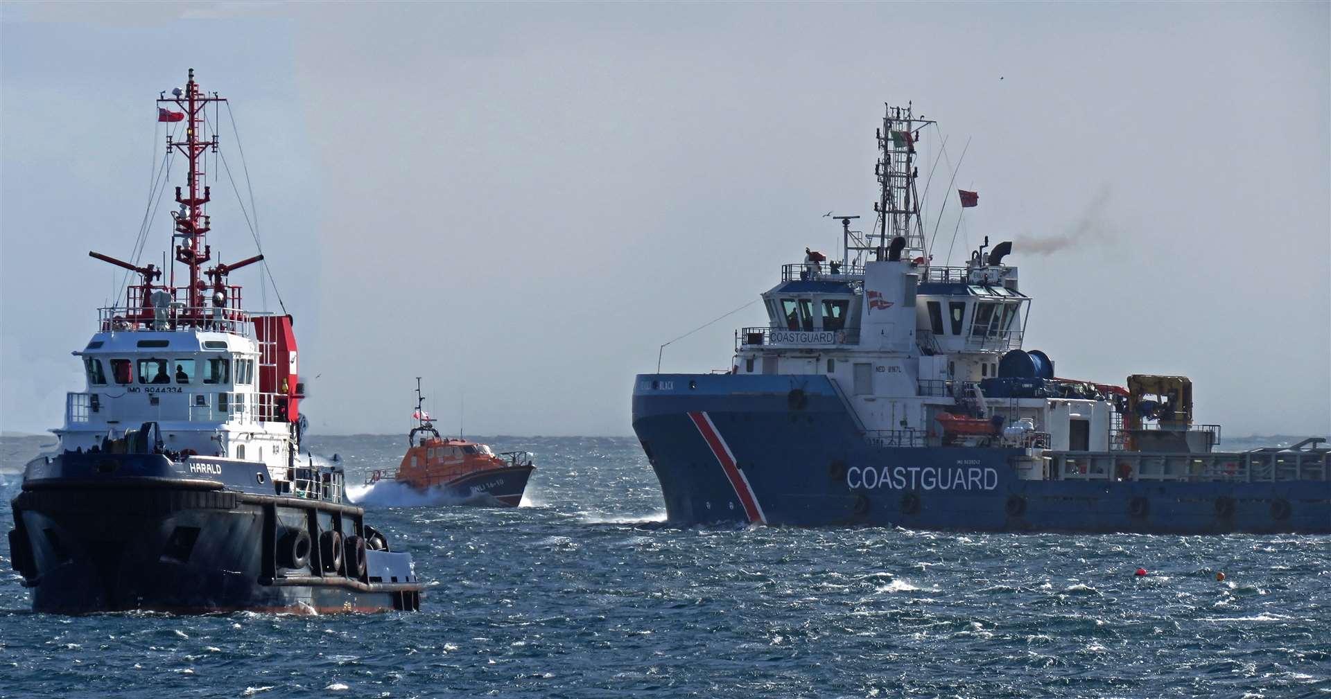 HM Coastguard's emergency towing vessel Ievoli Black. Picture: MCA