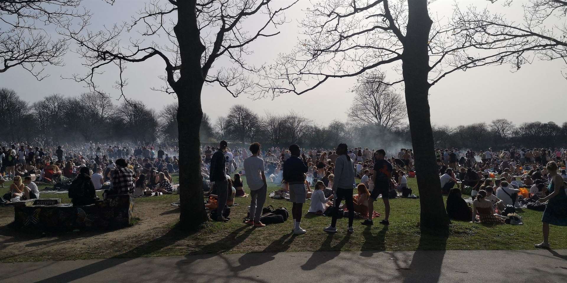 People have been urged to stick with lockdown rules after crowds gathered to enjoy the weather earlier this week (QingD/PA)