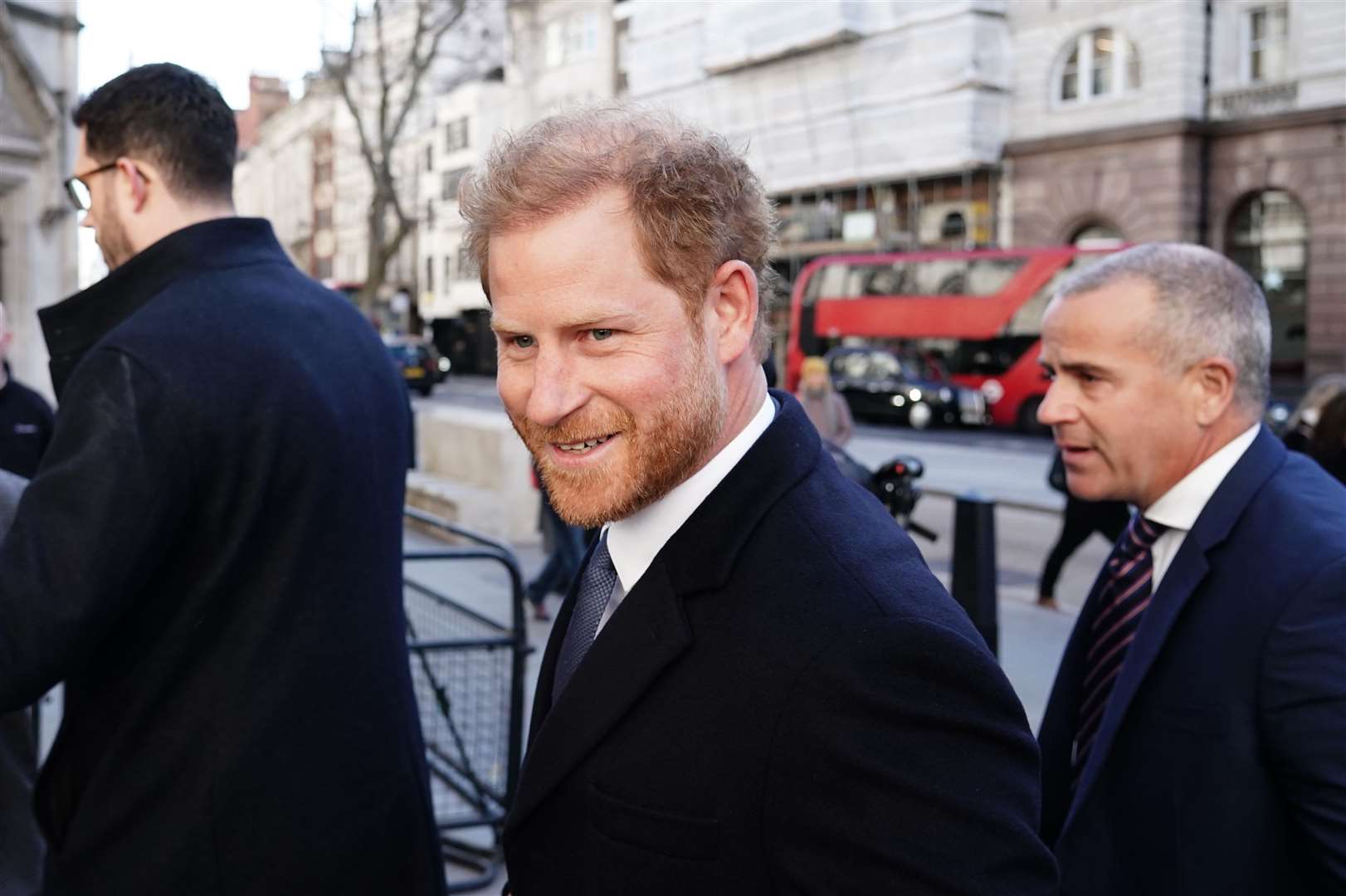 The Duke of Sussex at the Royal Courts Of Justice, central London, in March (Jordan Pettitt/PA)