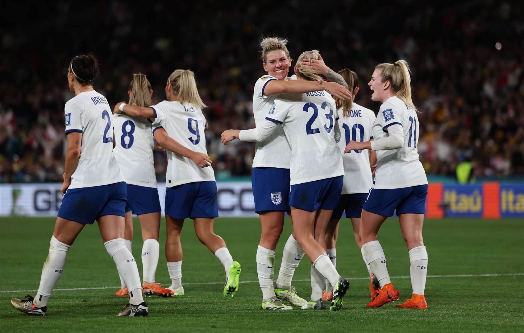 England secured their place in the semi finals with a 2-1 win over Colombia (Isabel Infantes/PA)