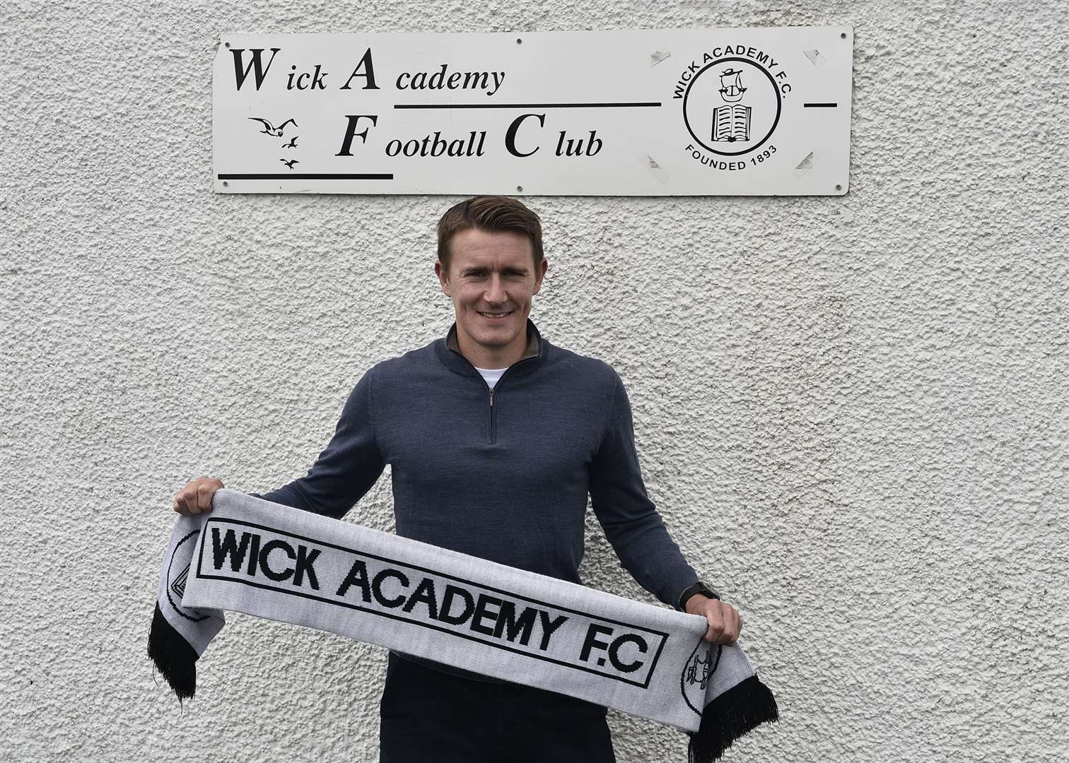 Gary Manson in July after being appointed as Wick Academy’s first-team manager on a long-term deal.