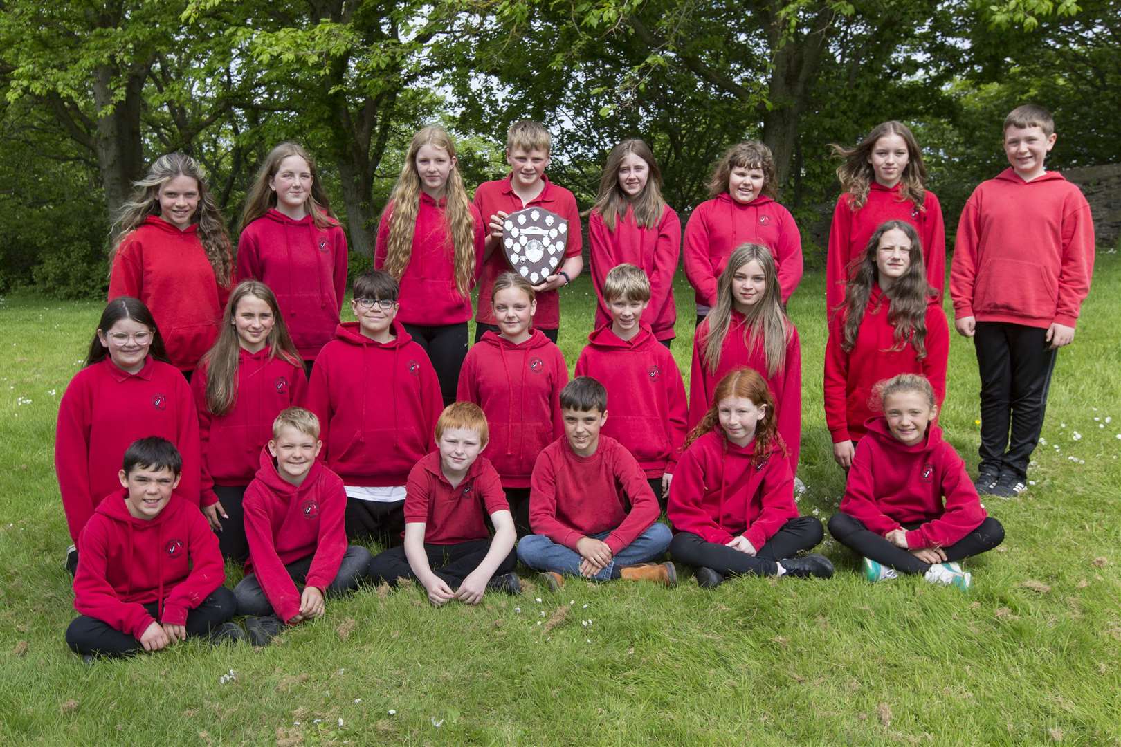 Castletown P6/7 received the Miss Mary Webster Shield for choral speaking, rural schools. Picture: Robert MacDonald / Northern Studios