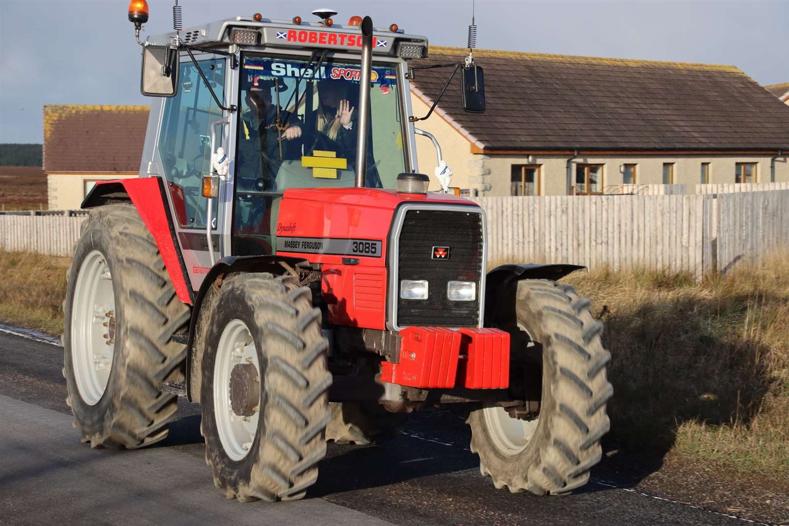 The inaugural William Gunn Memorial Tractor Run attracted 20 tractors which followed a route taking in Watten and Bower. Picture: Neil Buchan