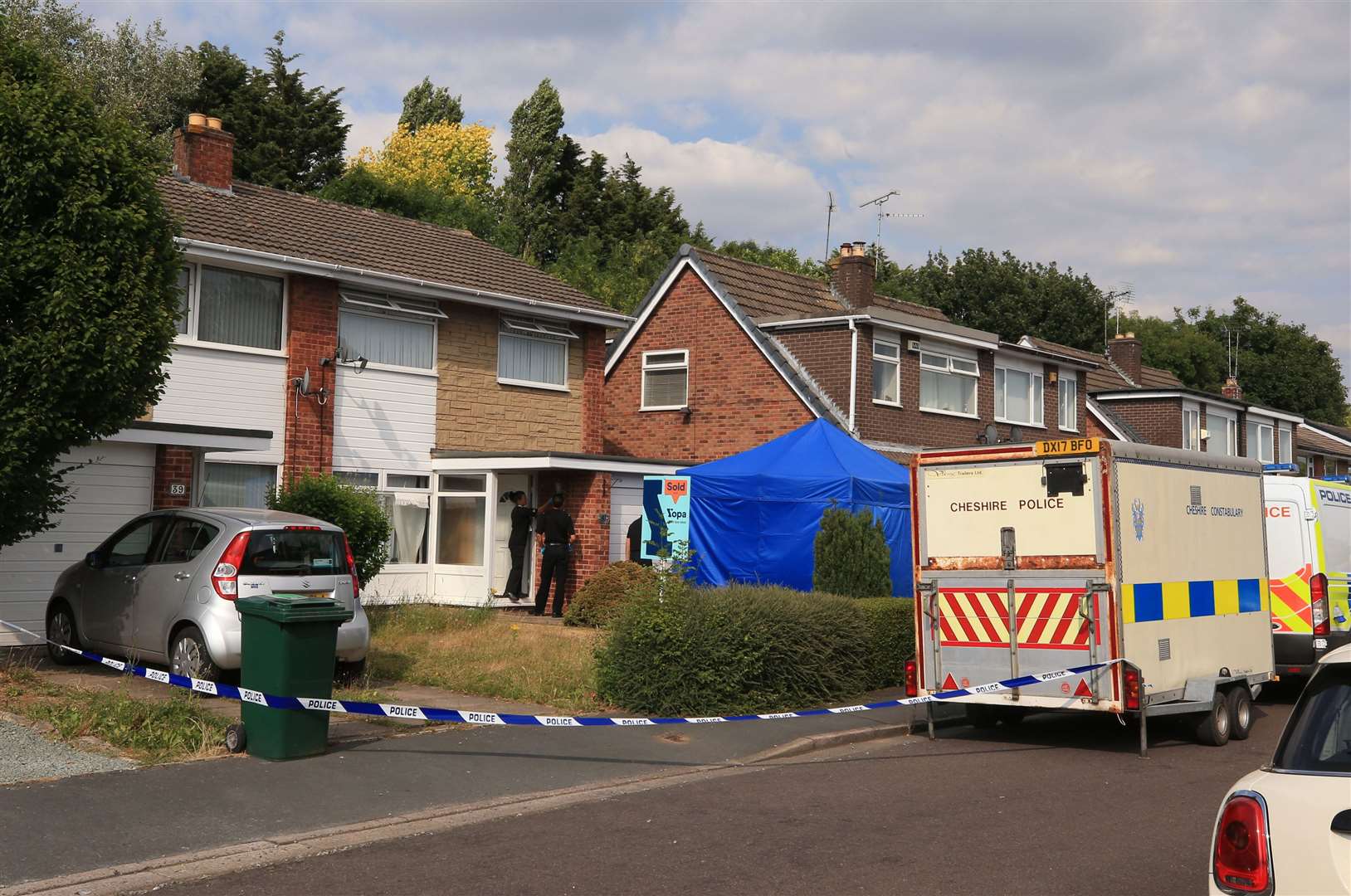 Police searched the Chester home of nurse Lucy Letby following her arrest (Peter Byrne/PA)