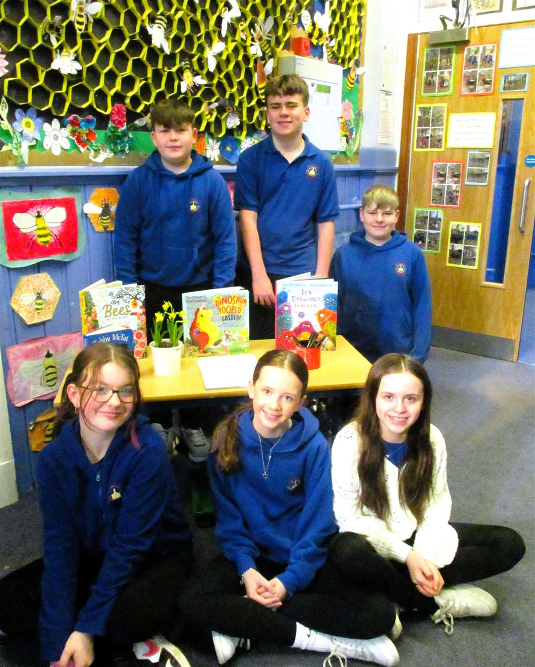 P7 volunteers welcomed all the readers in 'such a lovely and mannerly way' and escorted them to the different reading areas, said the headteacher.