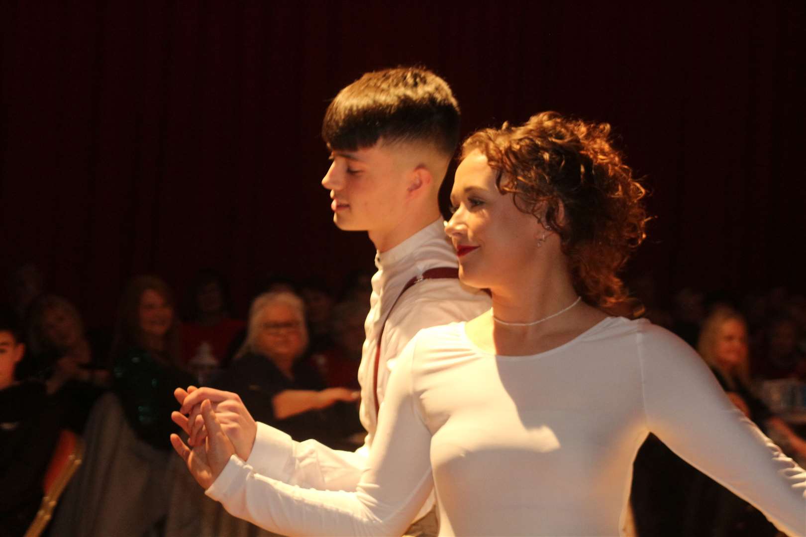 Former champions Morven Coghill and Mark McCoustra performing their winning dance routine from 2019. Picture: Eswyl Fell