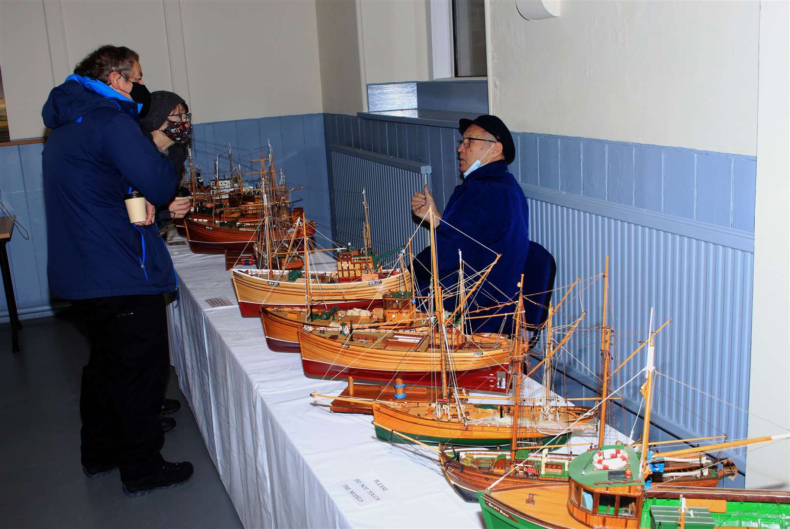 Billy Macintosh of Pentland Model Boat Club had a display of boats. Picture: Alan Hendry