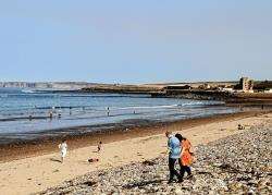 Pictured during the heat wave in March, Thurso beach will be targeted by litter pickers on Sunday. Photo: Willie Mackay