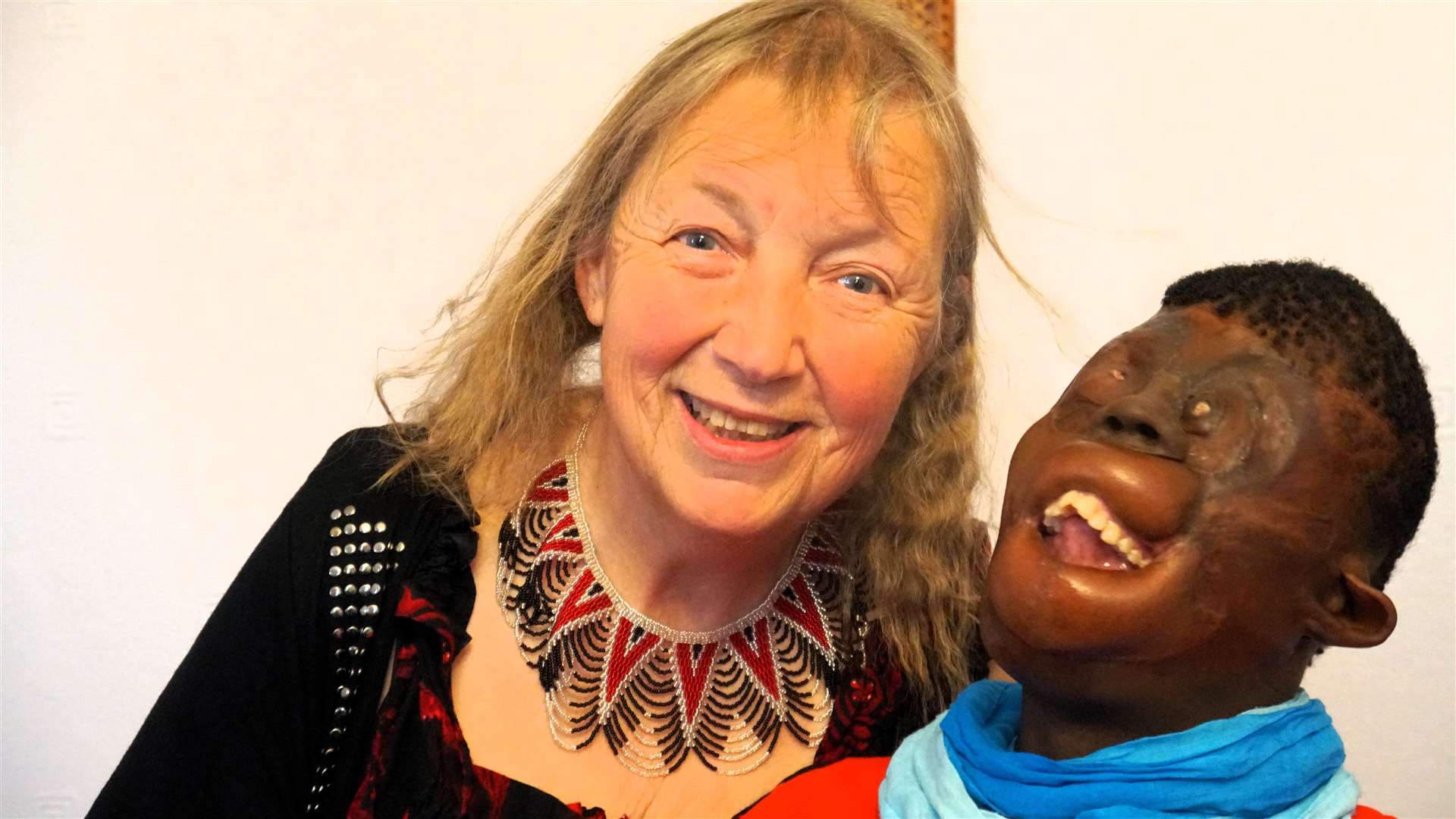 Bronwen Jones with her adoptive daughter Dorah seek solace at their new home in Castletown. Picture: DGS