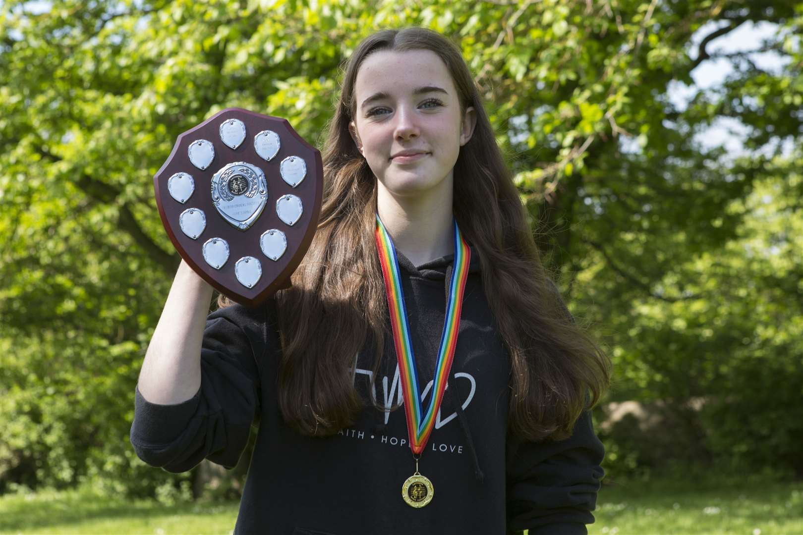 Olivia Murton-Armer won the Thurso Choral Society Shield for Scots song, S3-6. Picture: Robert MacDonald / Northern Studios
