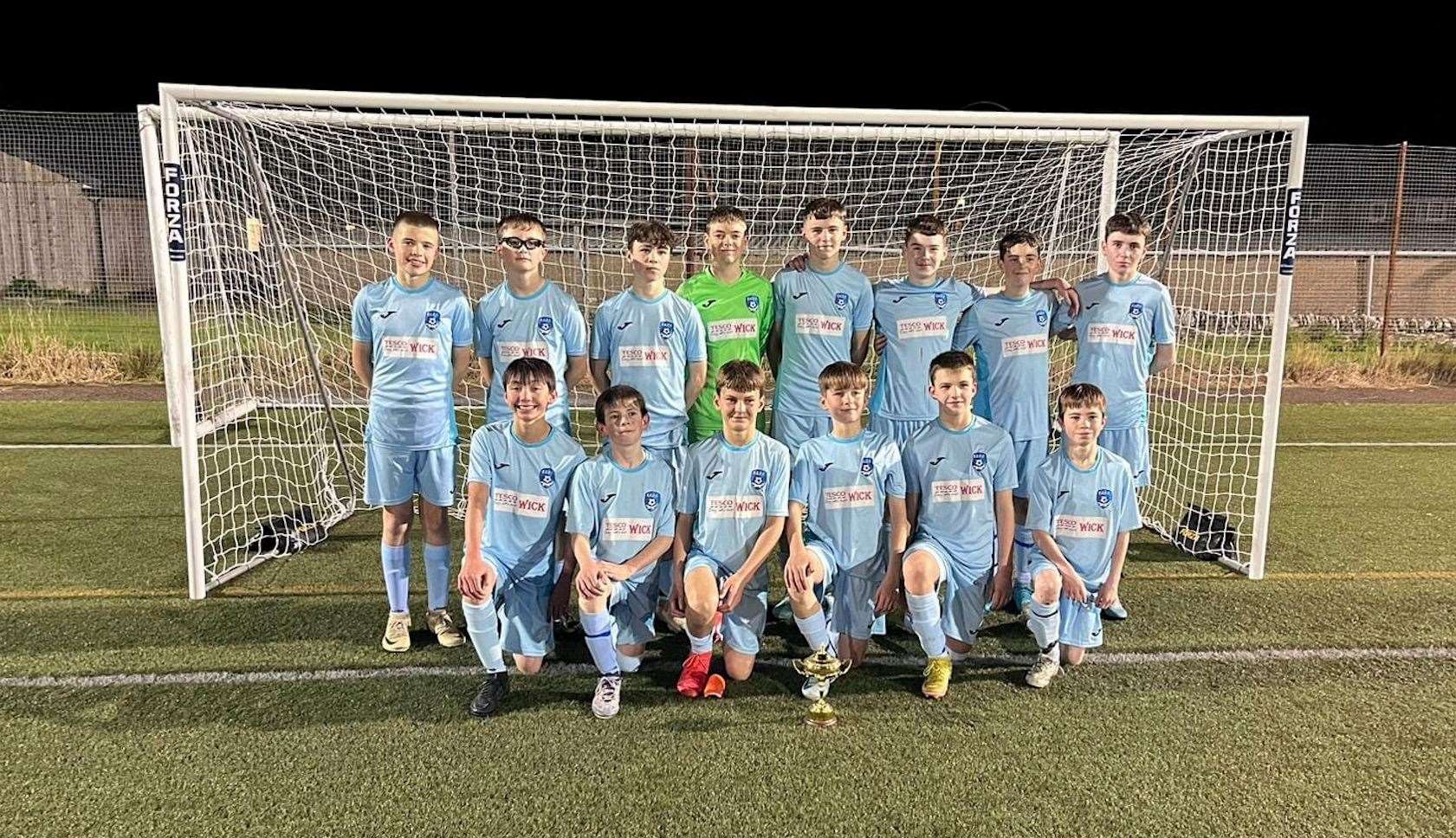 East End Light Blues won the U14 league after a last-night title decider against Thurso United at Naver.