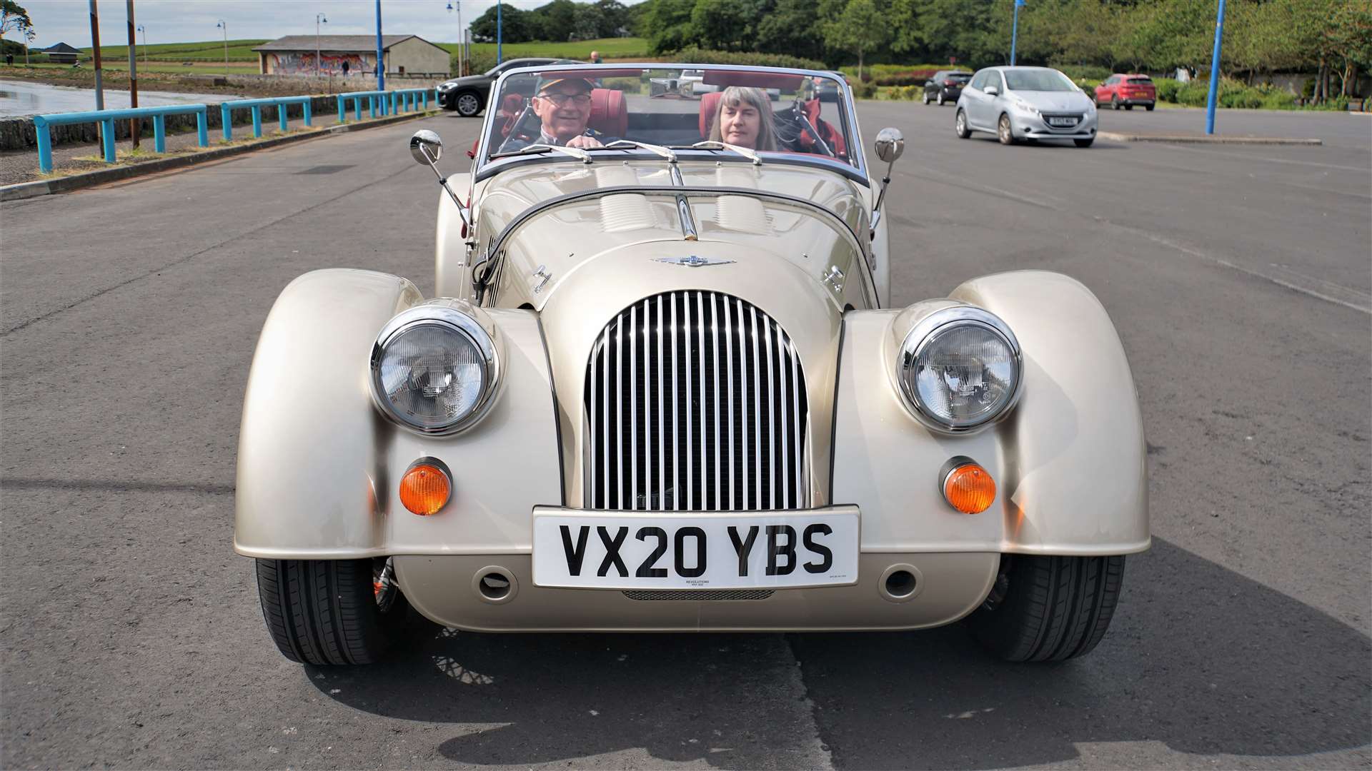 The Morgan may look old but it's brand new as can be seen by the numberplate. Pictures: DGS