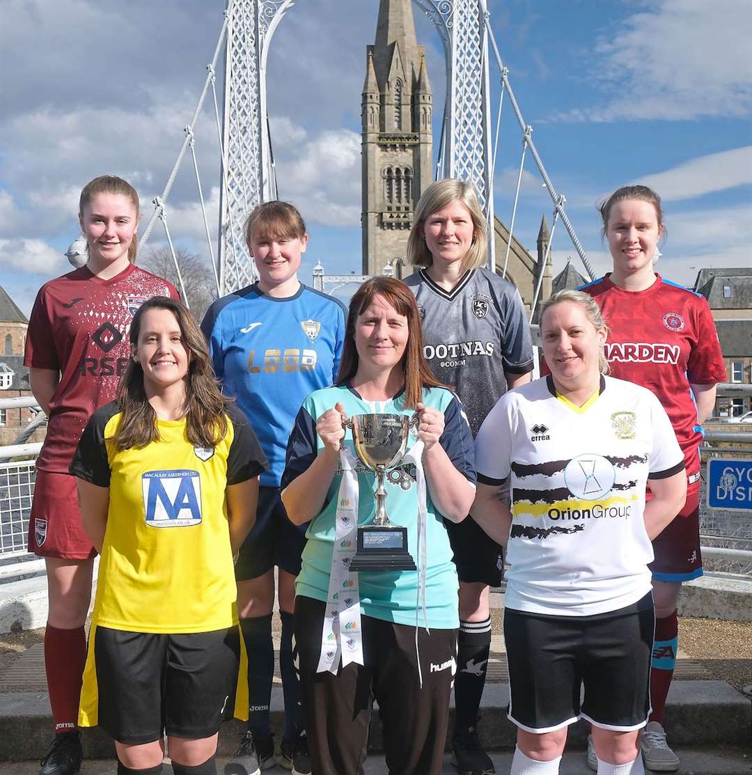 Seven out of the eight SWF Highlands and Islands League clubs, including Caithness, were represented at a launch event in Inverness this week. Picture: Aimee Todd / Sportpix