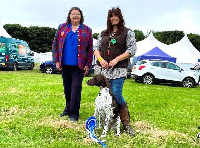 Reserve Best in Show - Christine Lord and her German Shorthaired Pointer. Picture supplied