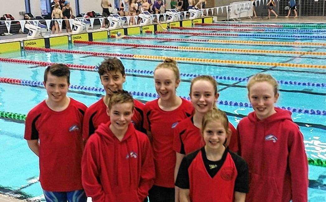 The Thurso contingent who took part in the first round of the North of Scotland age group championships in Aberdeen.