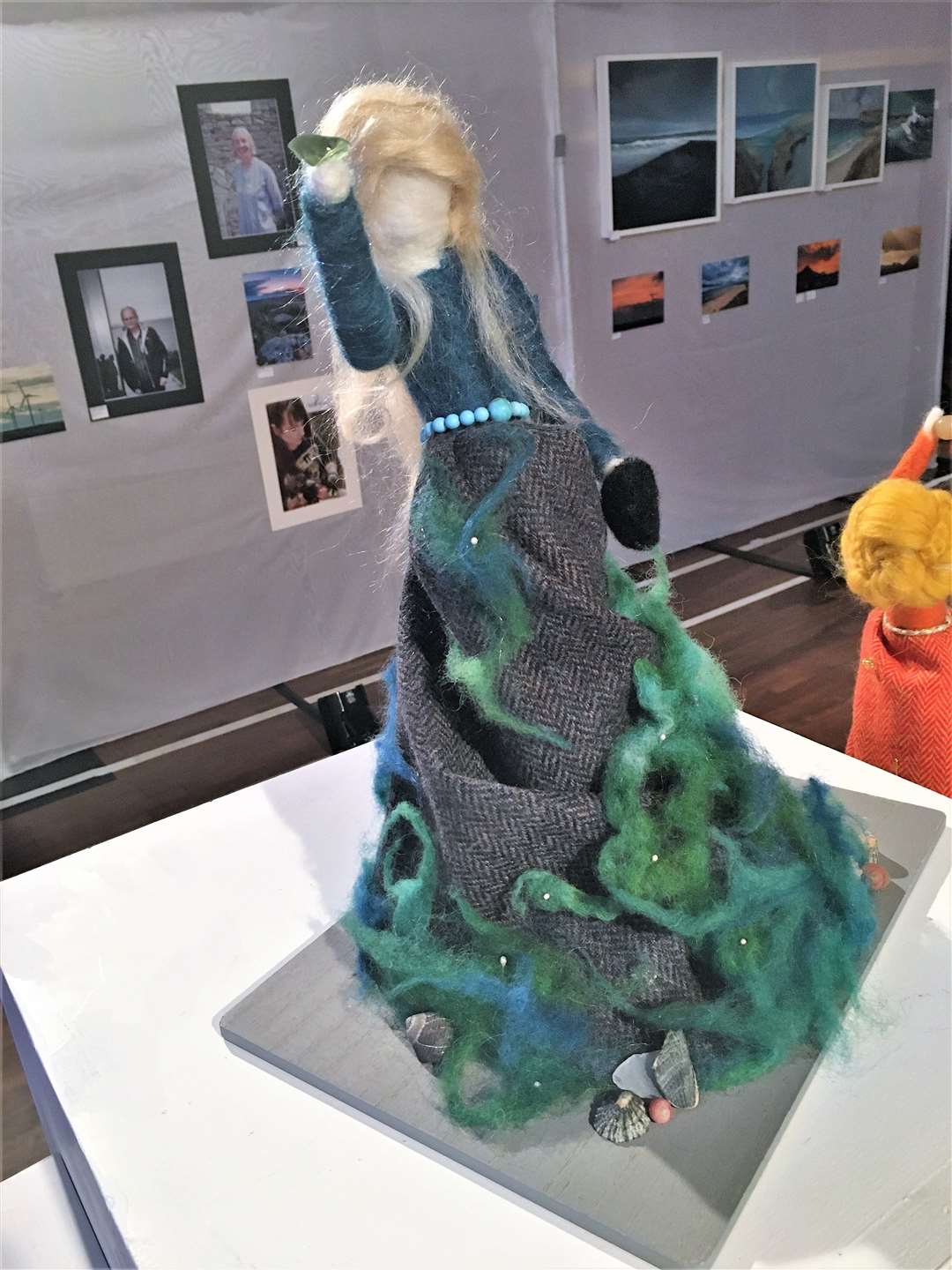 The Selkie, a felted figure by Eleanor Lee.
