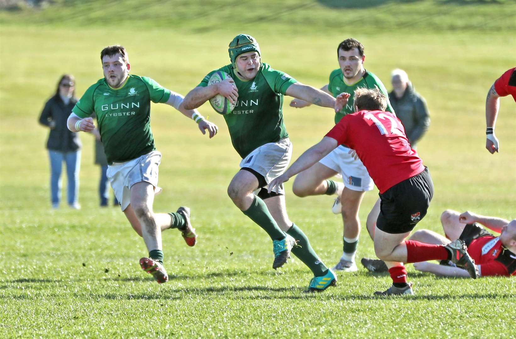 Hamish Coghill (in action here against Glenrothes) scored the Greens' second try in Kirkwall. Picture: James Gunn