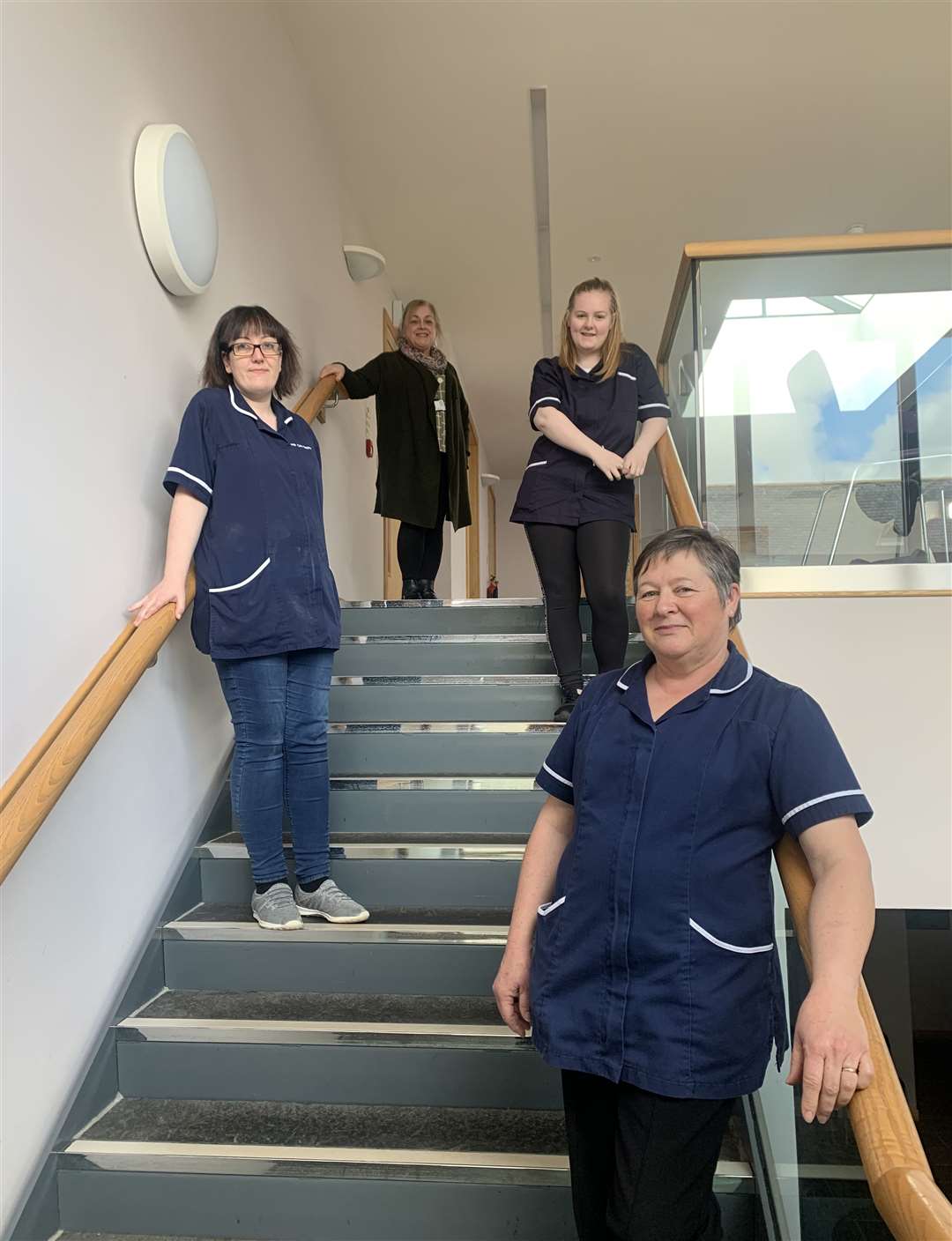 Some of the Care at Home team at the Pulteney Centre in Wick.