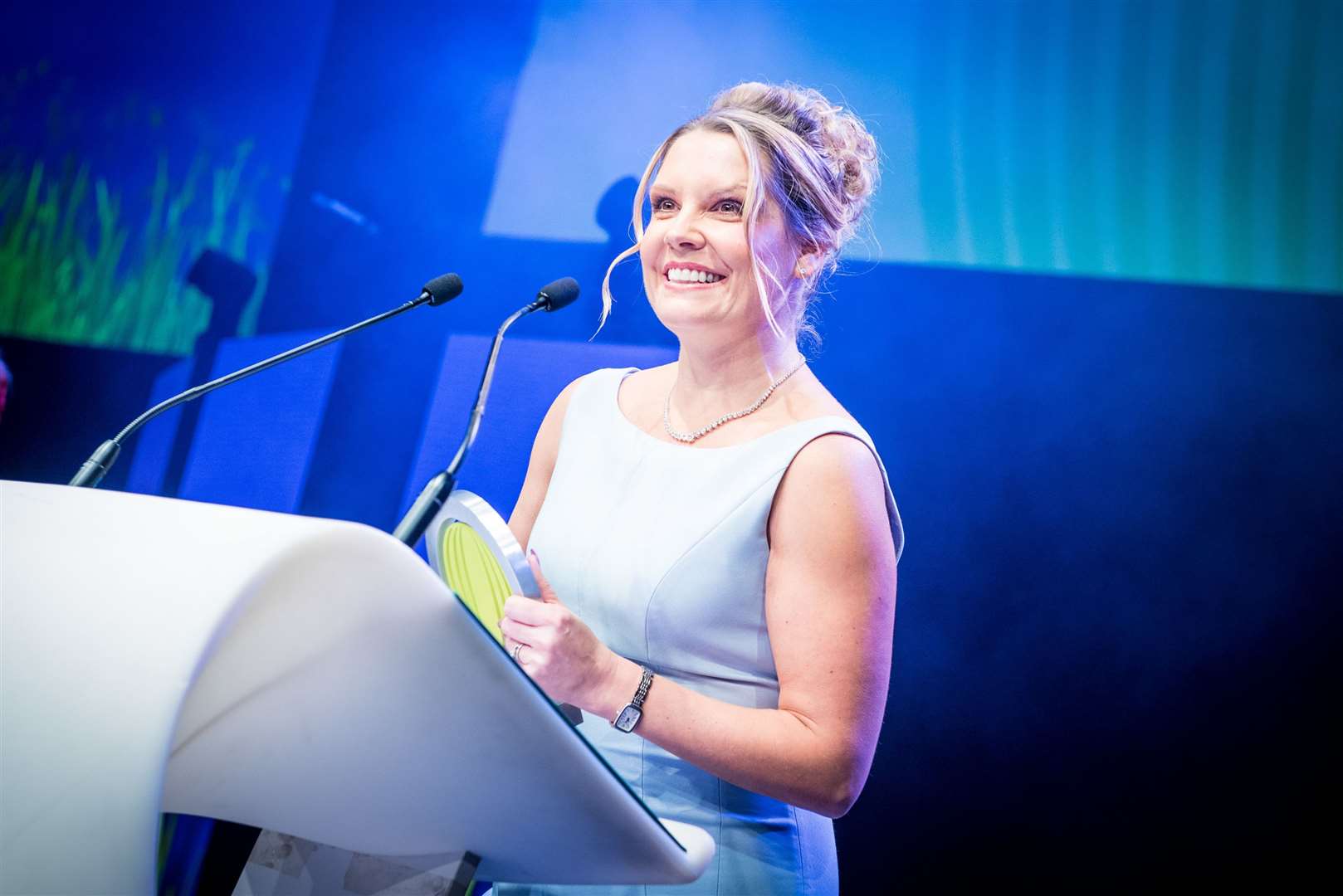 Claire Mack of Scottish Renewables at the Scottish Green Energy Awards in December 2019.