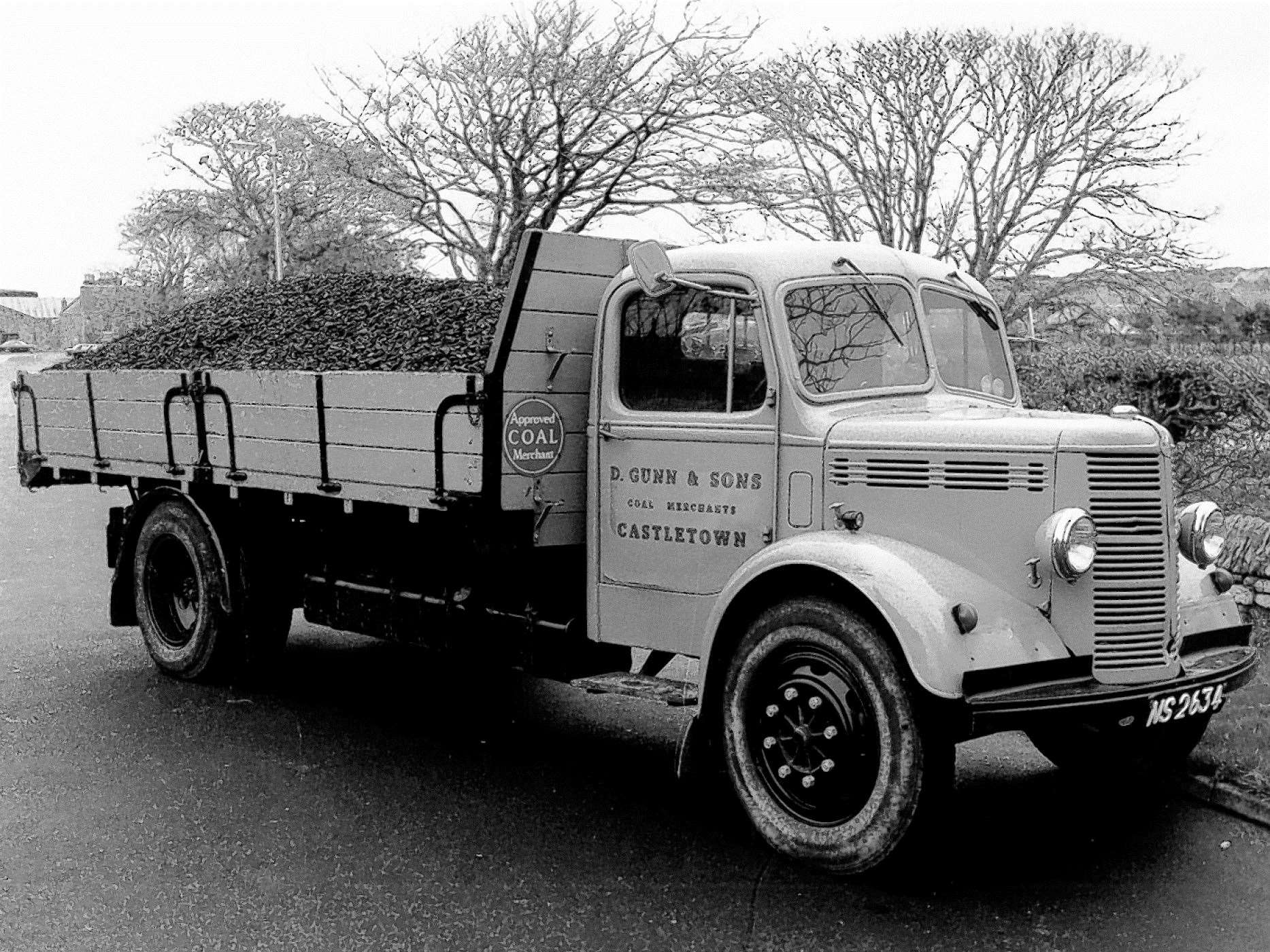 A familiar sight in the Castletown area in years gone by – a coal lorry belonging to D Gunn & Sons that helped to keep the home fires burning. The picture is thought to have been taken in the 1950s.