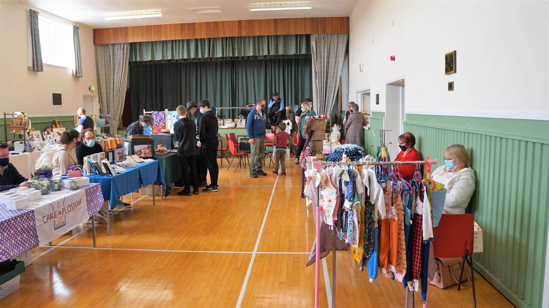 The Easter Saturday craft and produce fair in Watten Village Hall had 20 stallholders and attracted several hundred visitors over the day. Picture: DGS