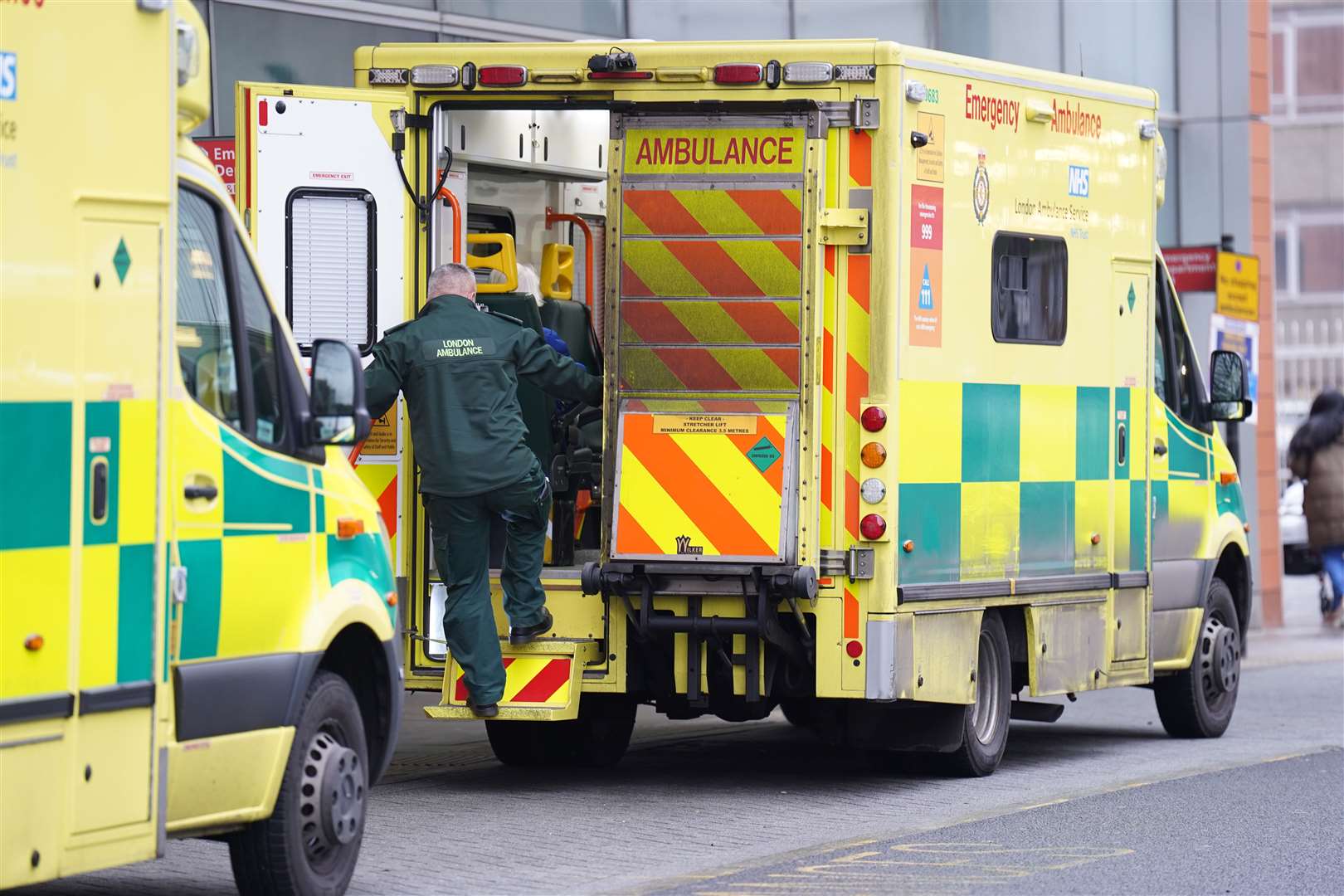 Unionised ambulance workers have announced a second wave of strikes in January (James Manning/PA)
