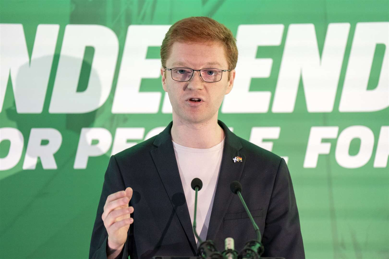 Scottish Green Party’s Ross Greer criticised other parties on climate change (Jane Barlow/PA)