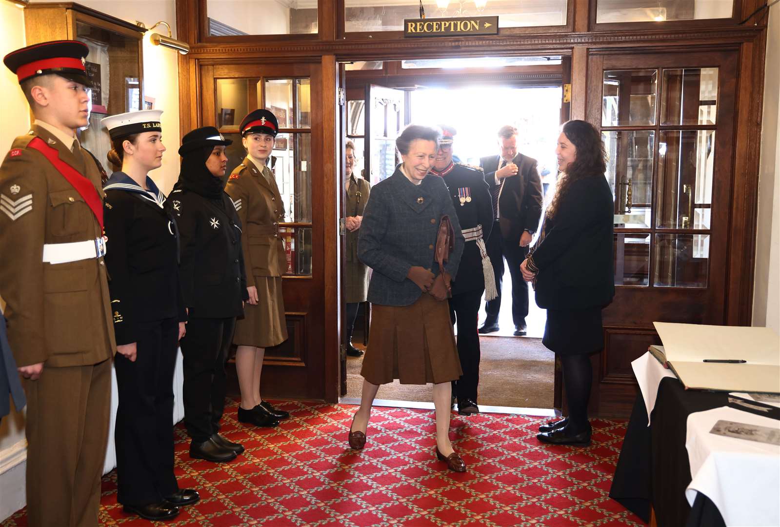 The Princess Royal arrives for her visit to the Off the Streets community group in Wellingborough, Northamptonshire (Darren Staples/PA)