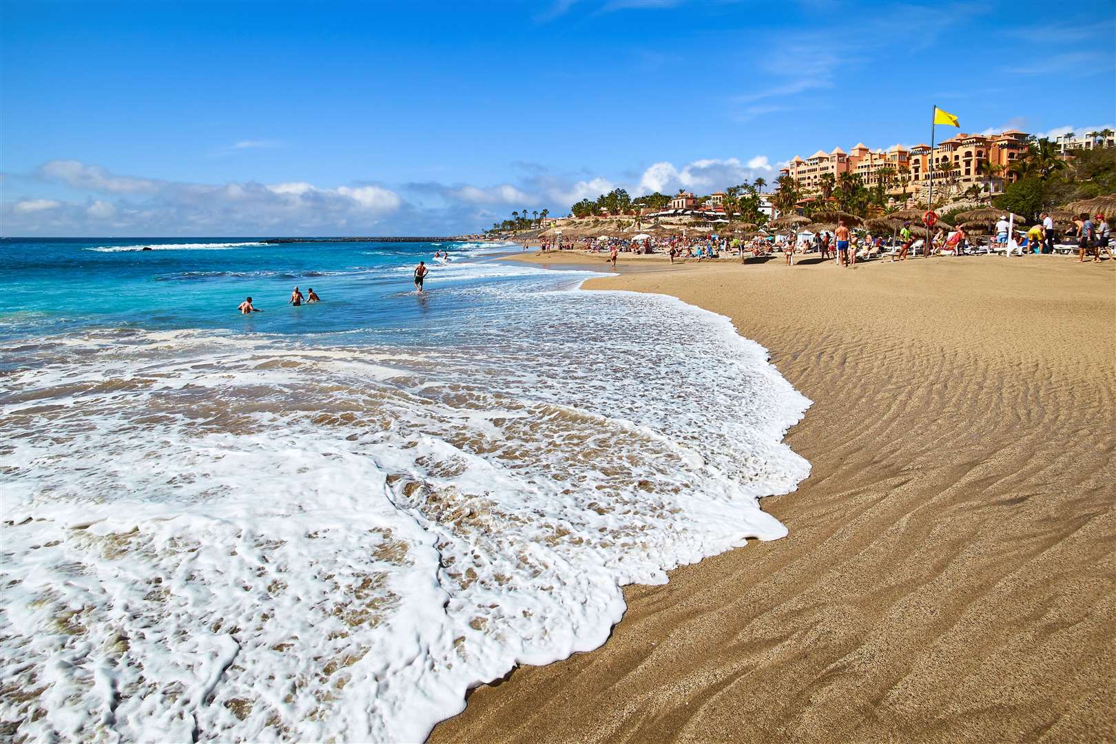 The popular resort Costa Adeje in Tenerife.