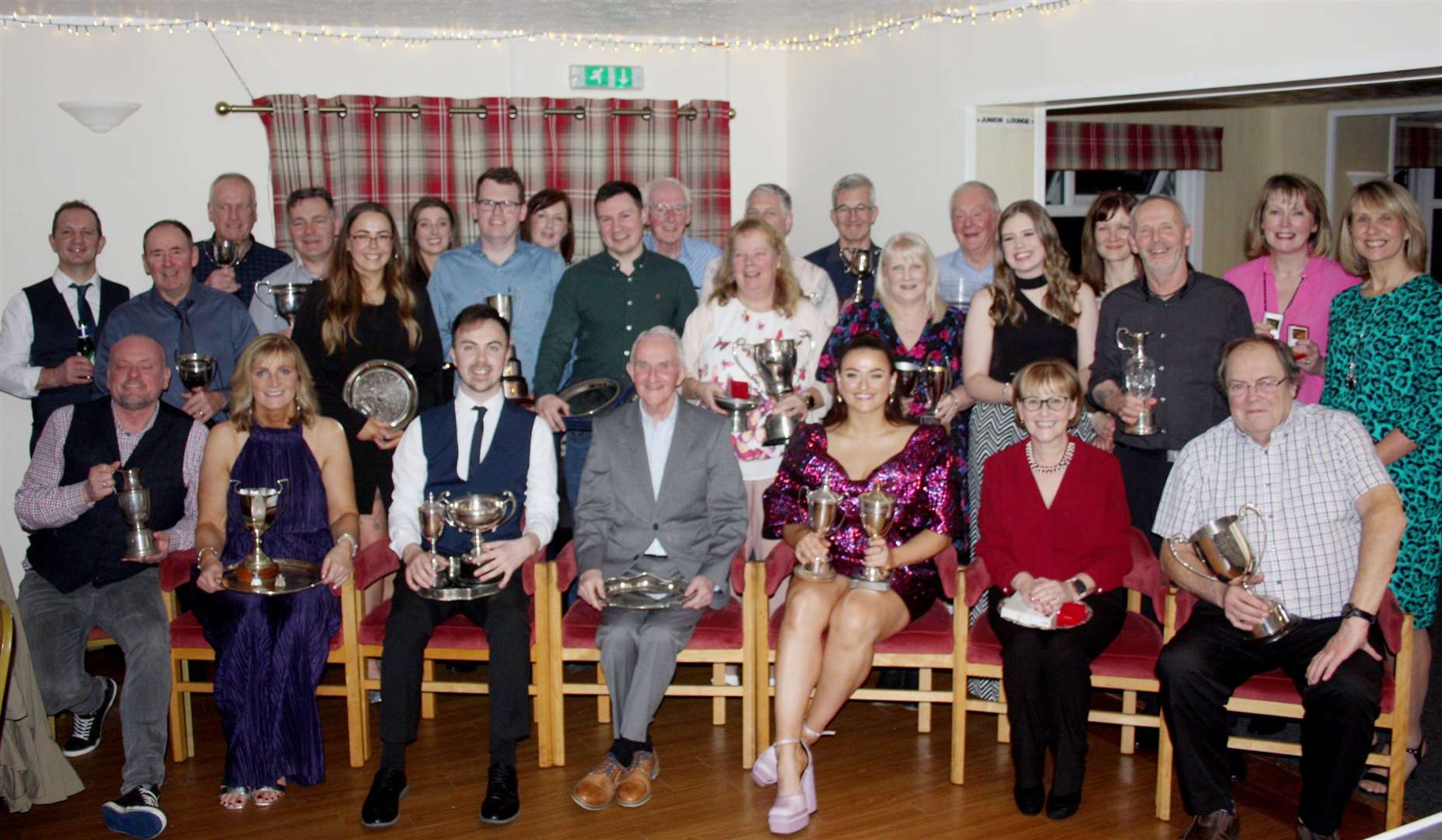 Trophy winners at Reay Golf Club's annual prize-giving on Friday.