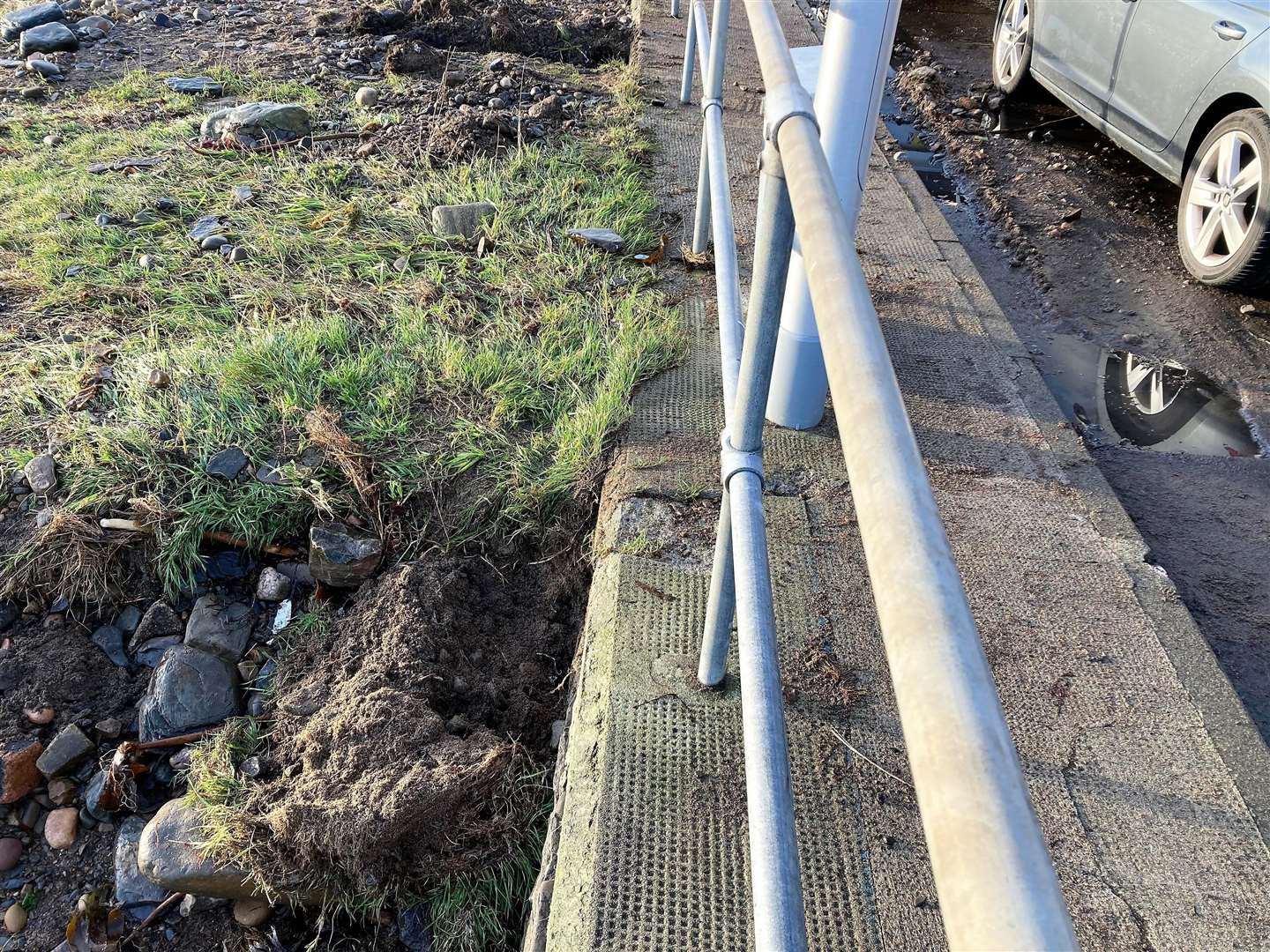 Wick Paths Group cleared a drain along Market Street.