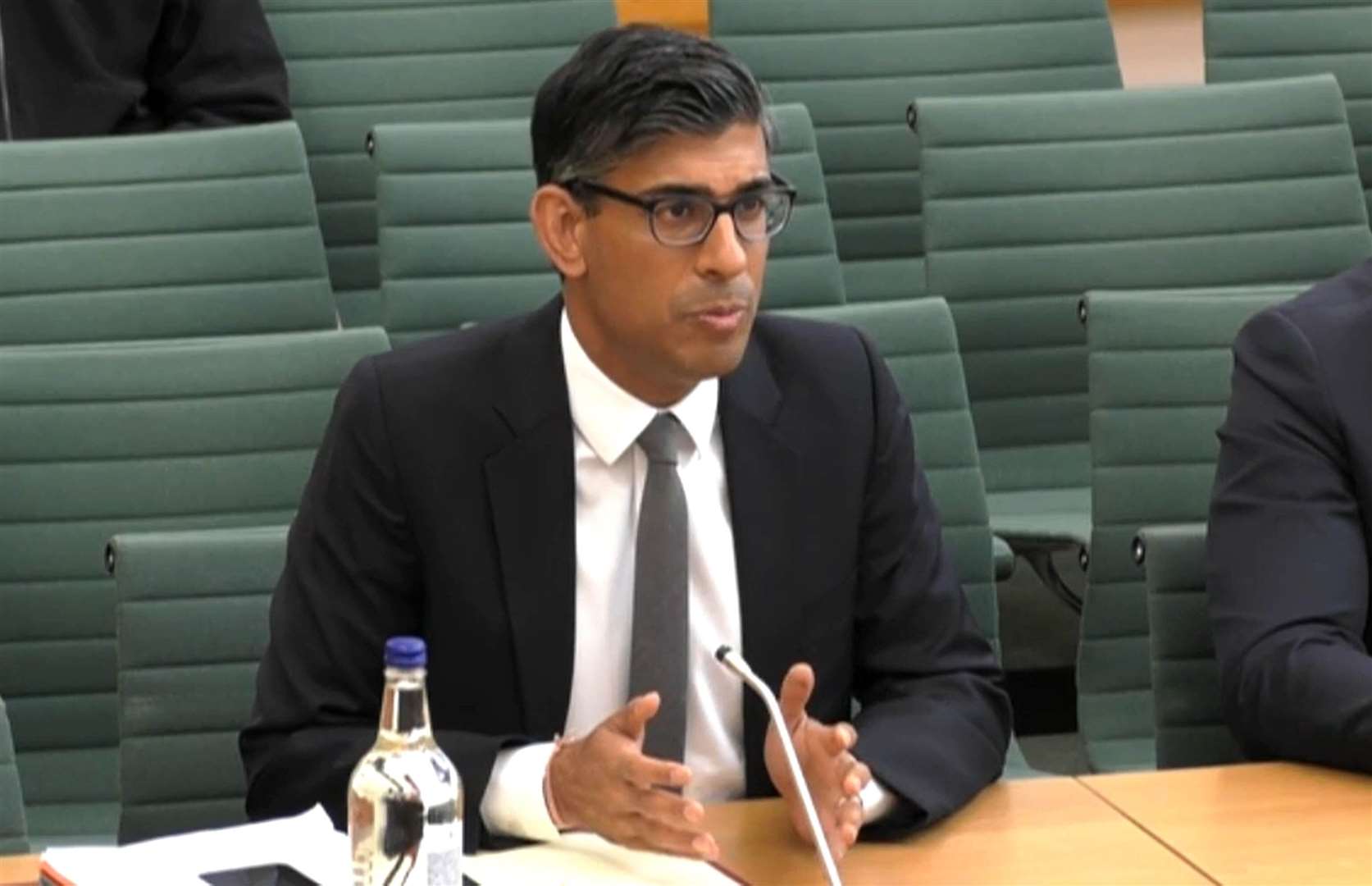 Mr Sunak answering questions at a Treasury Select Committee hearing in the House of Commons (House of Commons/PA)