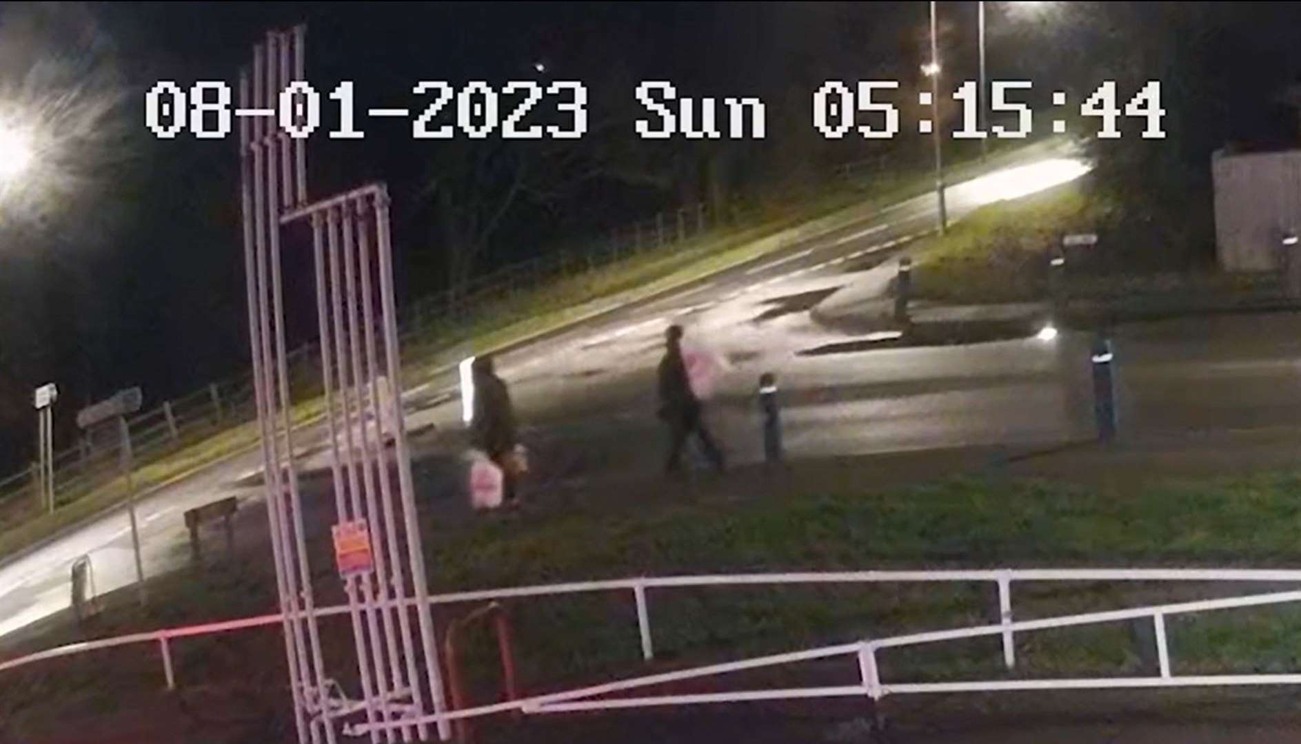 CCTV footage of Constance Marten and Mark Gordon arriving in Newhaven (Metropolitan Police/PA)