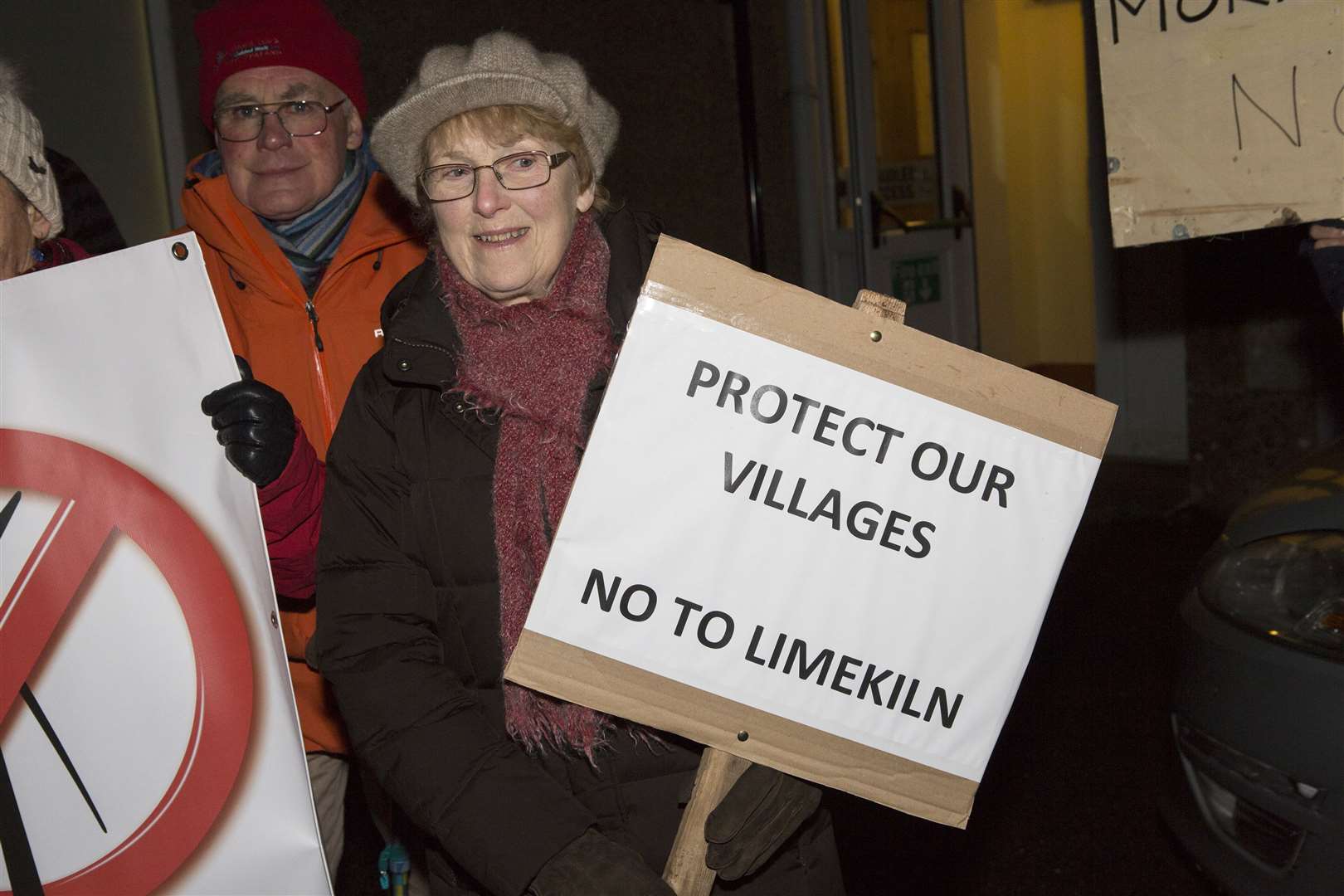 One of the protesters opposing the controversial Limekiln scheme. Picture: Robert MacDonald / Northern Studios