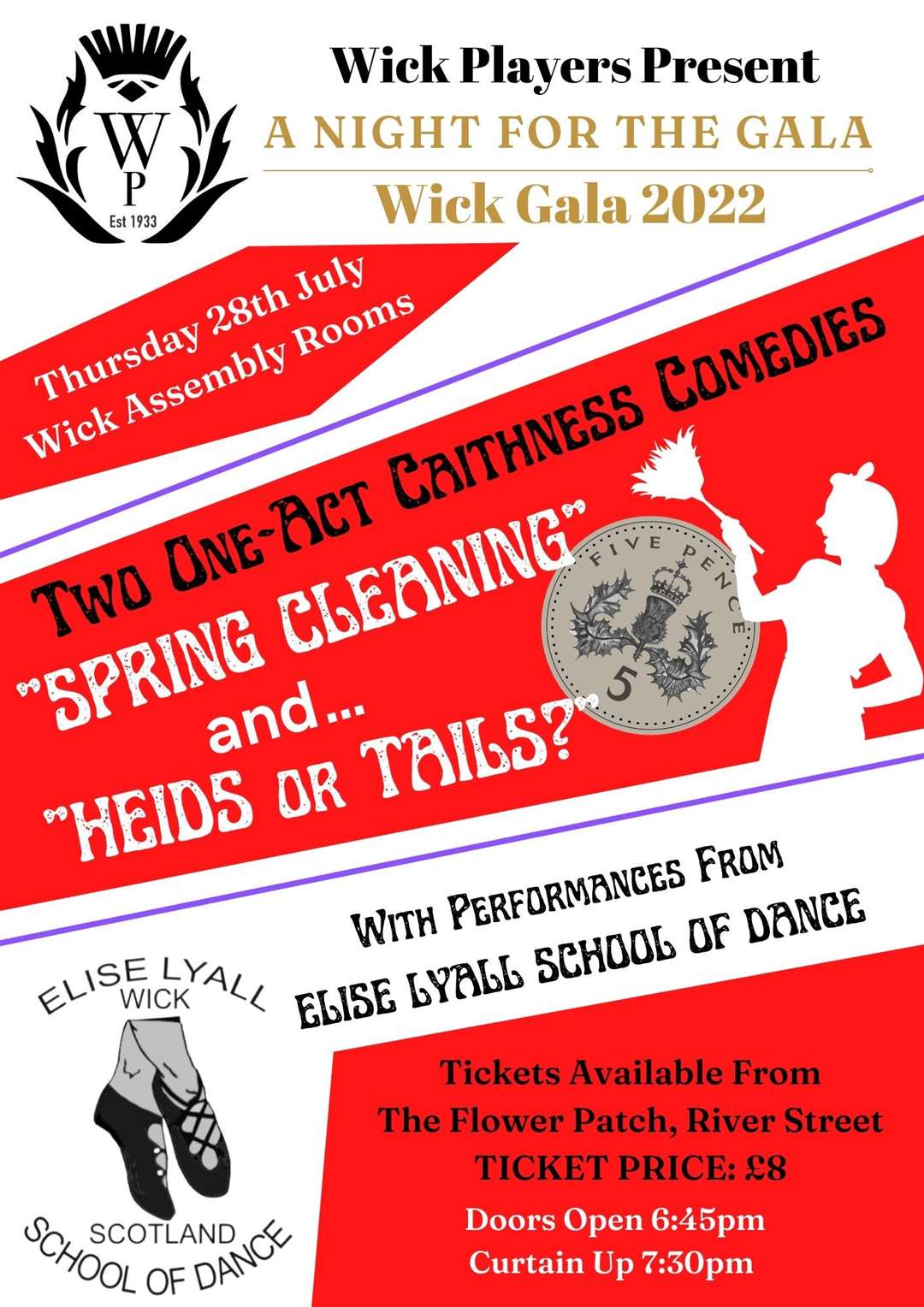 Two Caithness plays – Spring Cleaning and Heids or Tails? – will be performed by Wick Players during gala week.