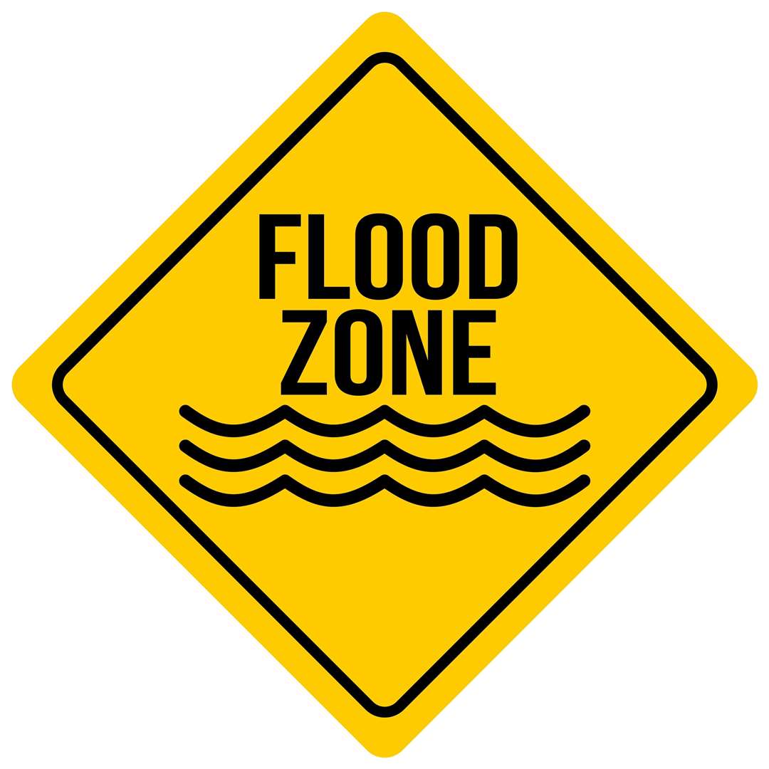 Flood Zone sign.