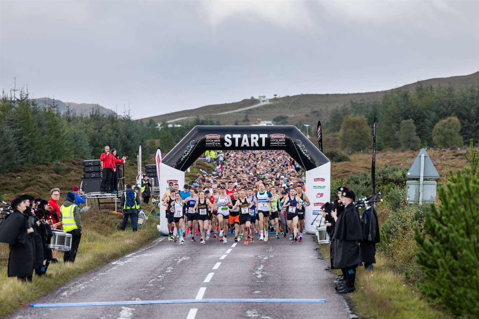 Thousands of runners took part in the 2023 Loch Ness Marathon.