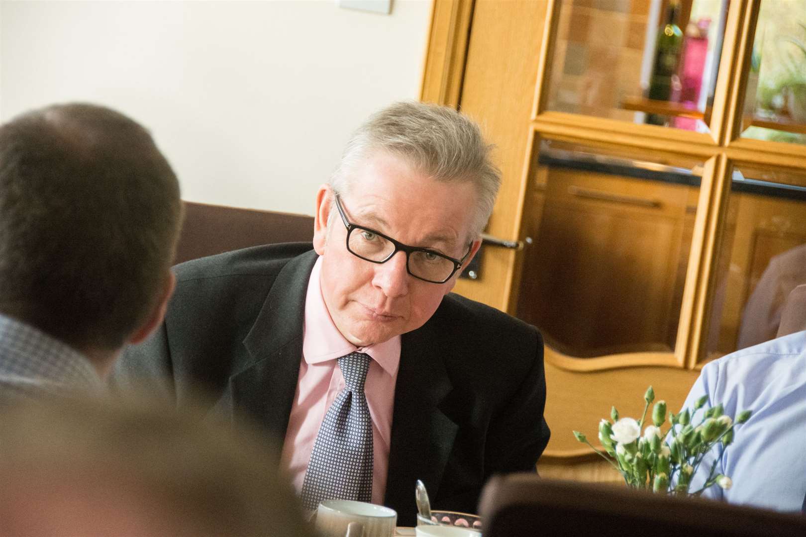 Michael Gove during a visit to Moray. Picture: Becky Saunderson